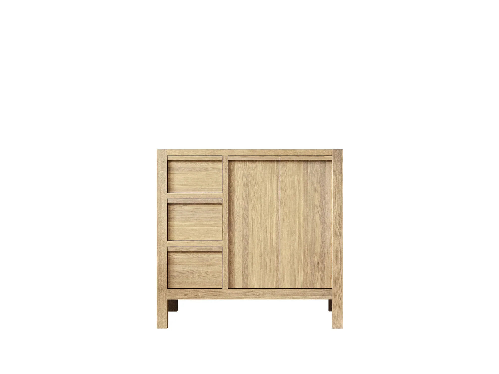 Elizabeth White Oak 36 in. W x 22 in. D Right Offset Sink Bathroom Vanity - Image 6