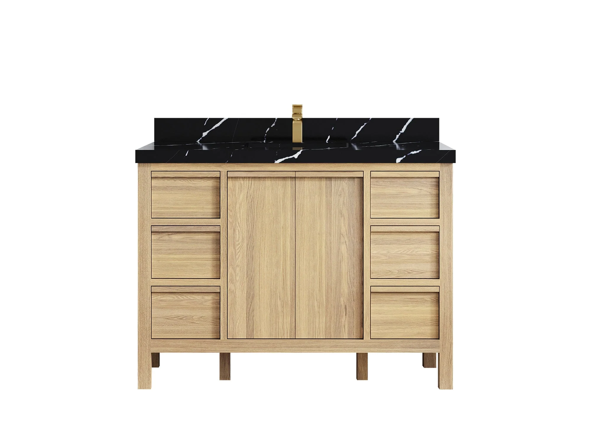 Elizabeth White Oak 48 in. W x 22 in. D Single Sink Bathroom Vanity - Image 10