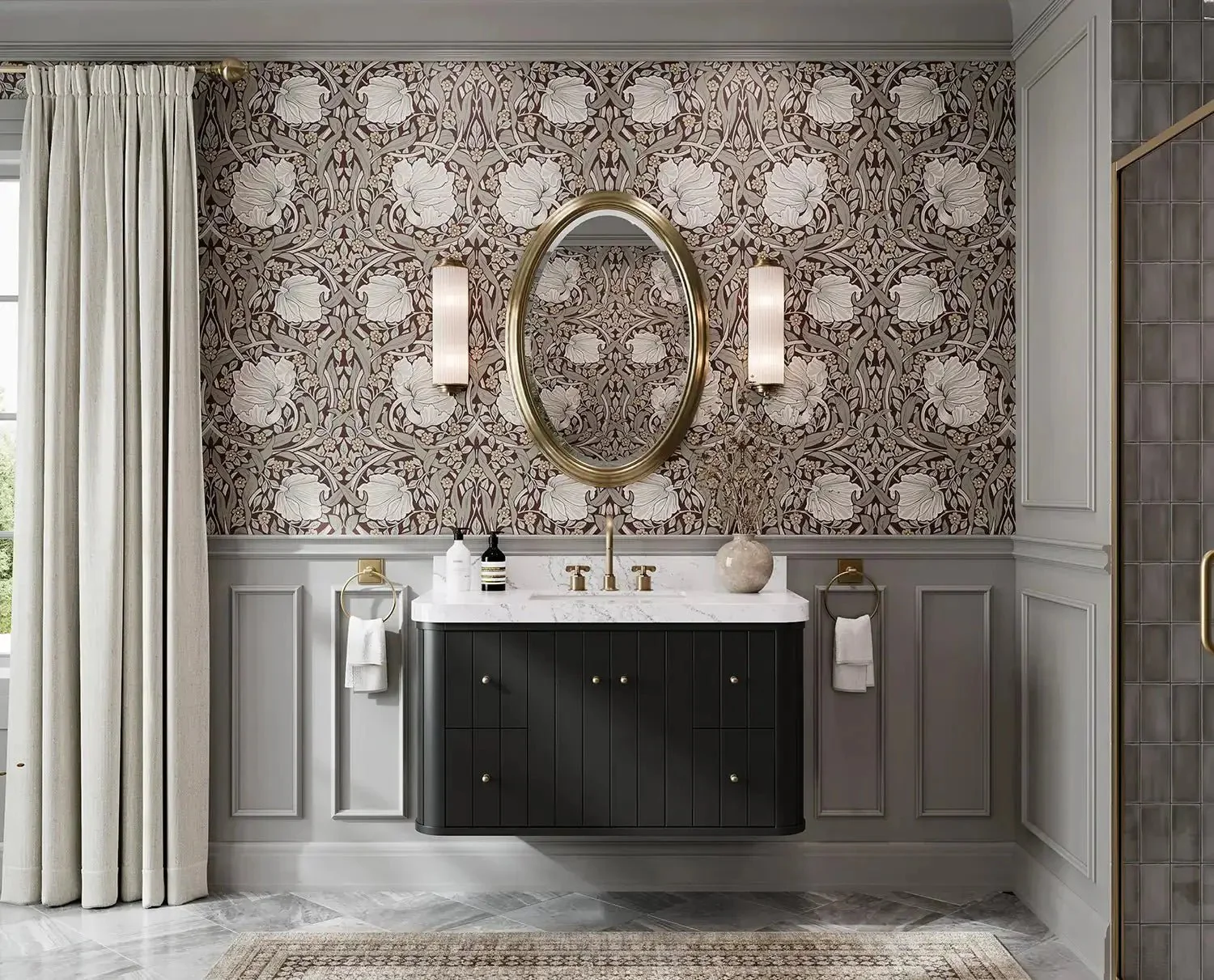 Houston Floating 42 in. W x 22 in. D Single Sink Bathroom Vanity - Image 5