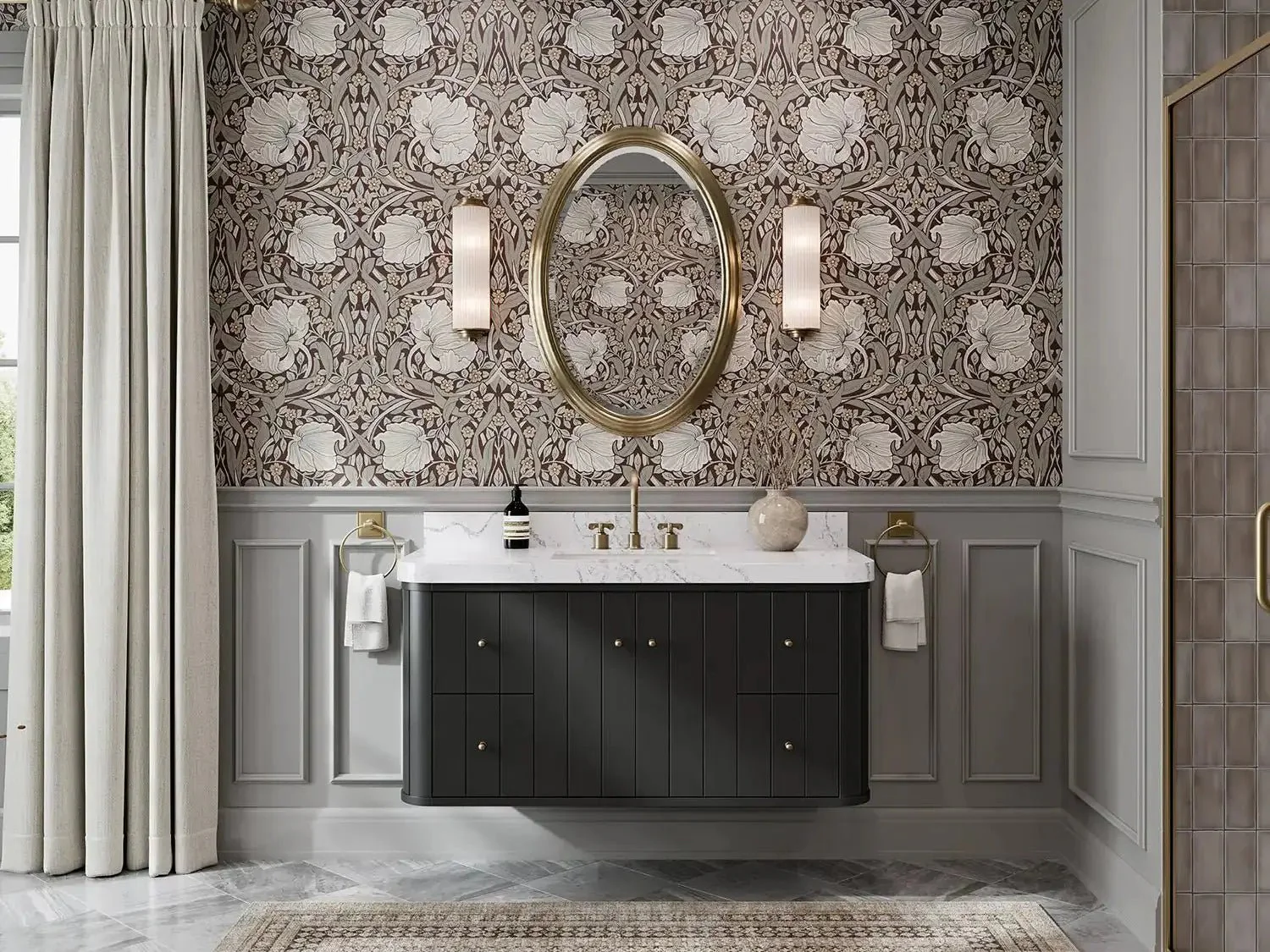 Houston Floating 48 in. W x 22 in. D Single Sink Bathroom Vanity - Image 5
