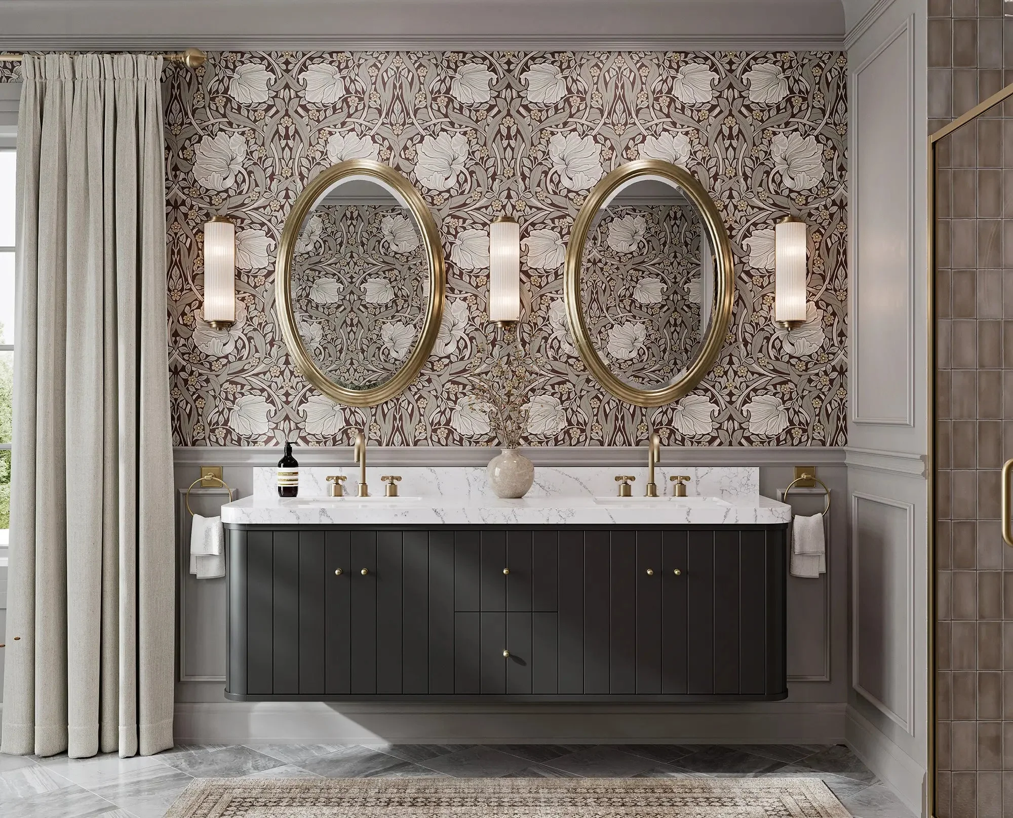 Houston Floating 72 in. W x 22 in. D Double Sink Bathroom Vanity - Image 5