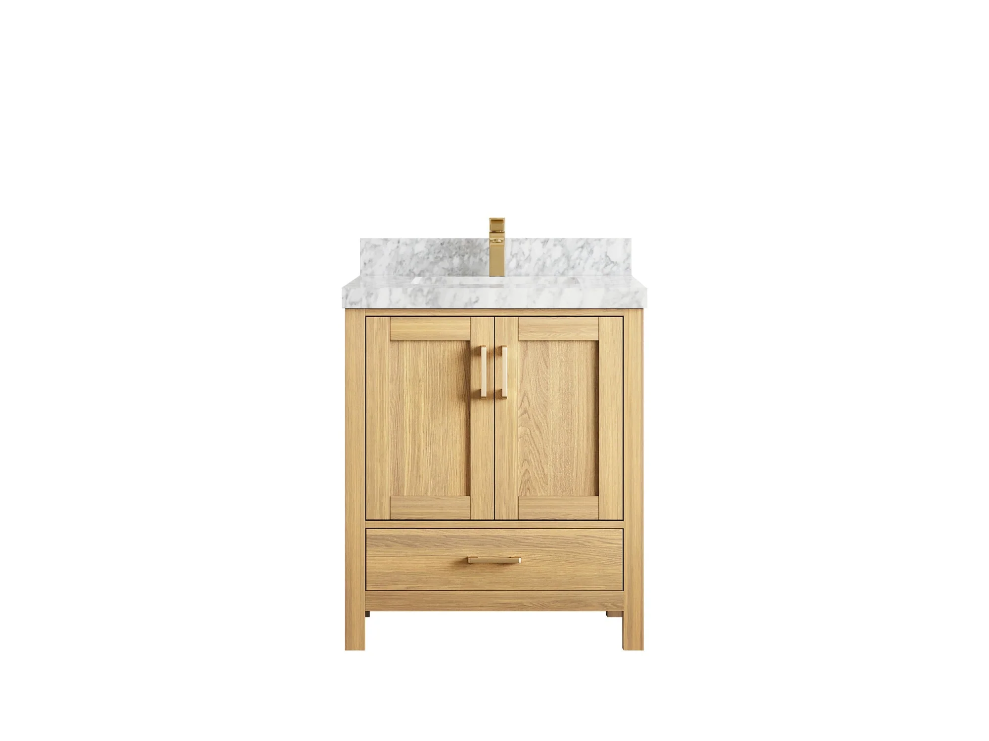 Malibu White Oak 30 in. W x 22 in. D Single Sink Bathroom Vanity - Image 8