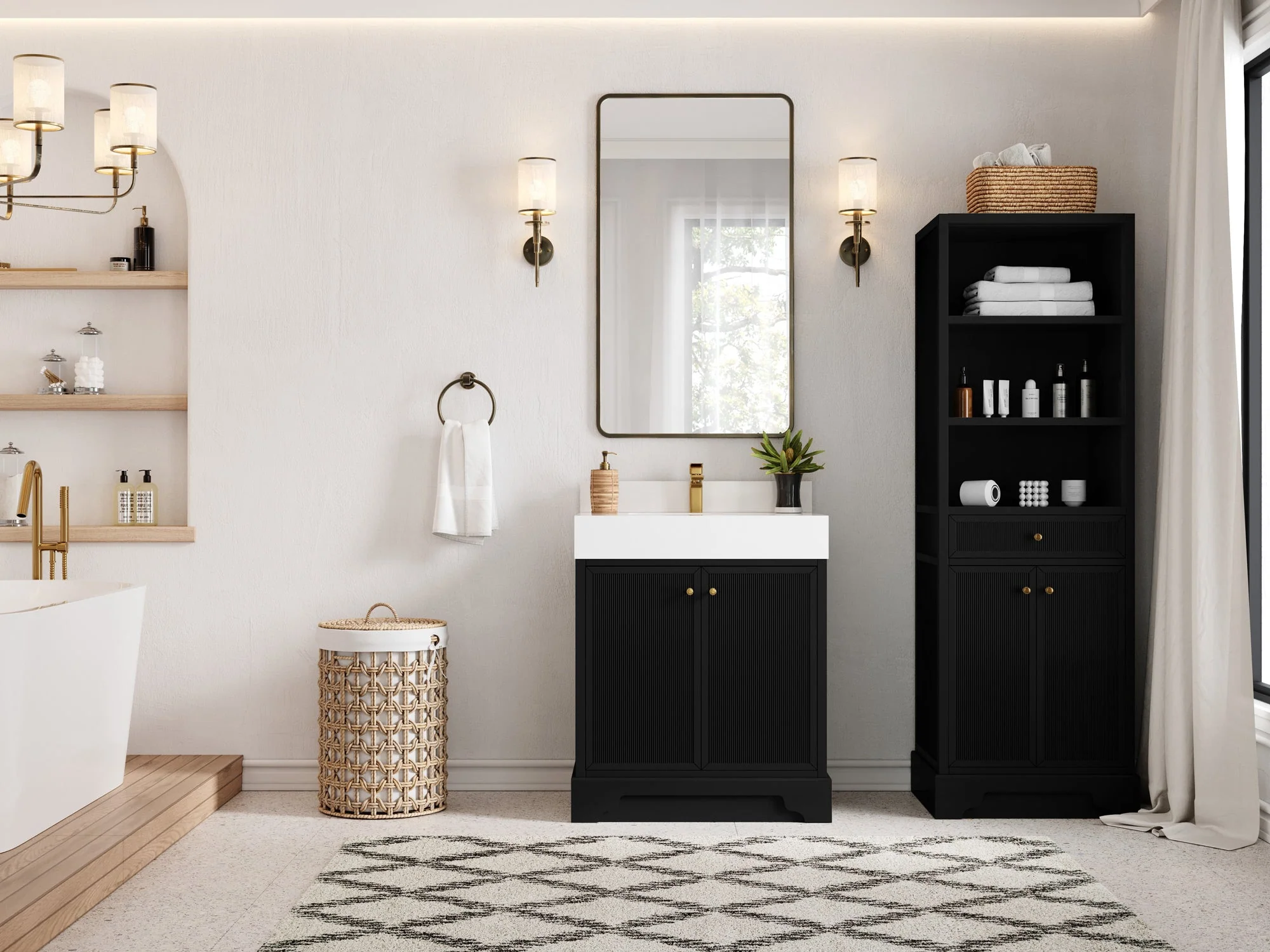 Manhattan 30 in. W x 22 in. D Single Sink Bathroom Vanity - Image 3