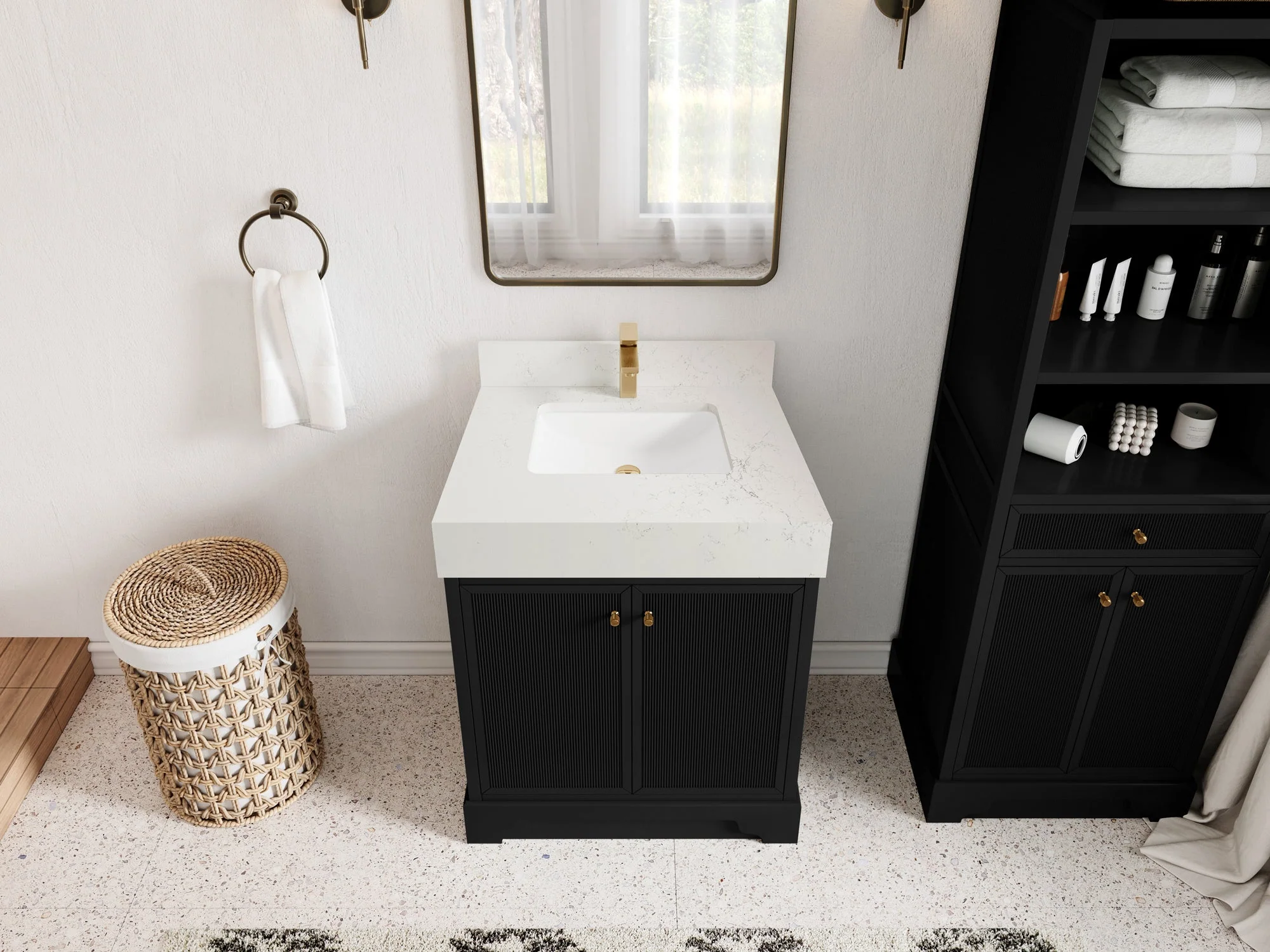 Manhattan 30 in. W x 22 in. D Single Sink Bathroom Vanity - Image 8