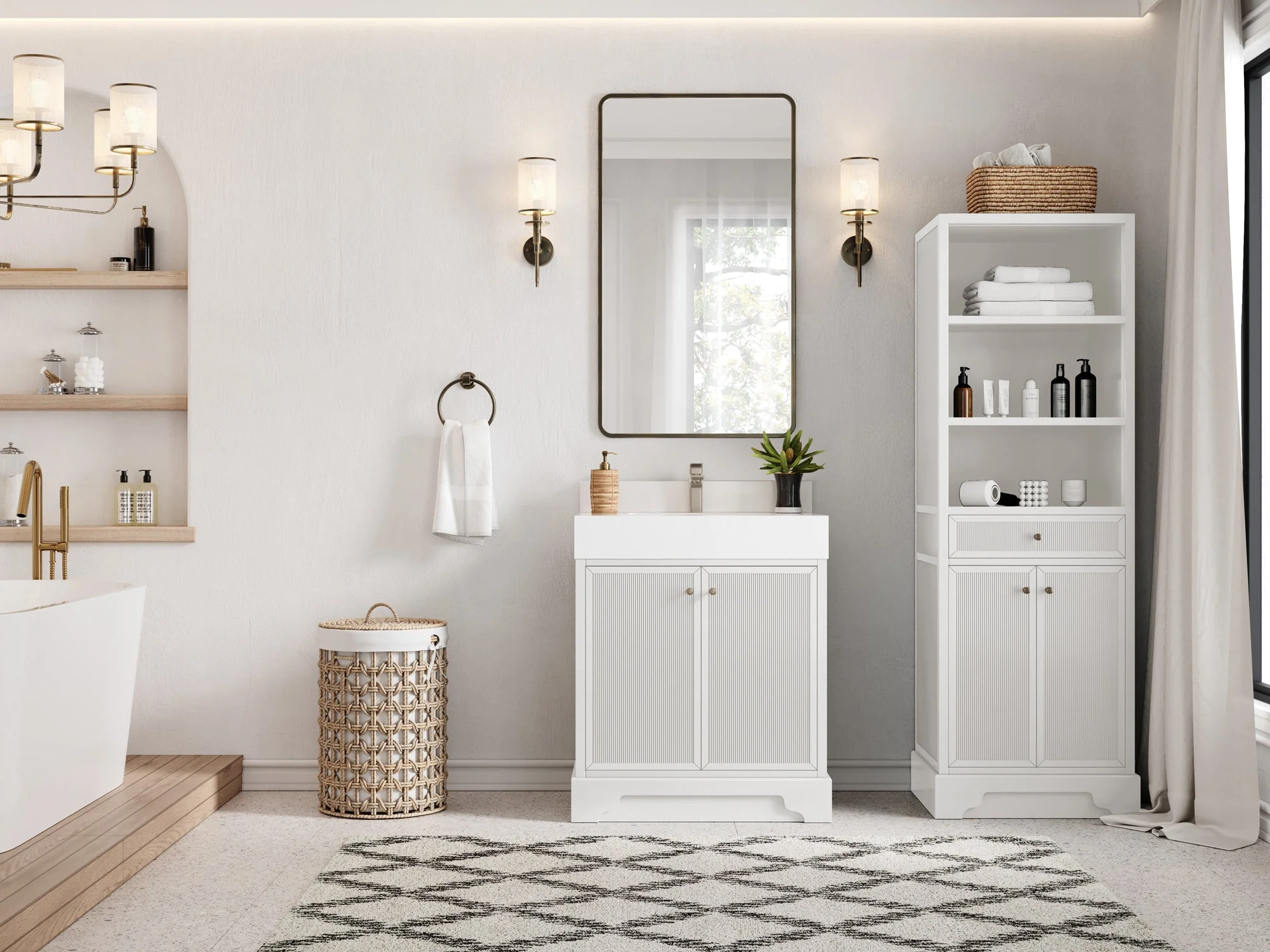 Manhattan 30 in. W x 22 in. D Single Sink Bathroom Vanity - Image 4