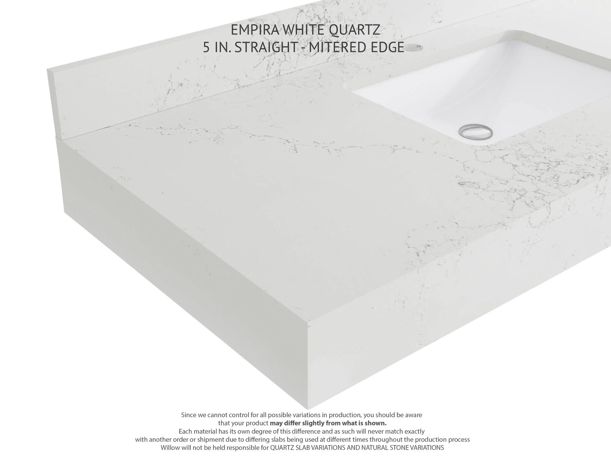 Manhattan 36 in. W x 22 in. D Center Sink Bathroom Vanity - Image 3