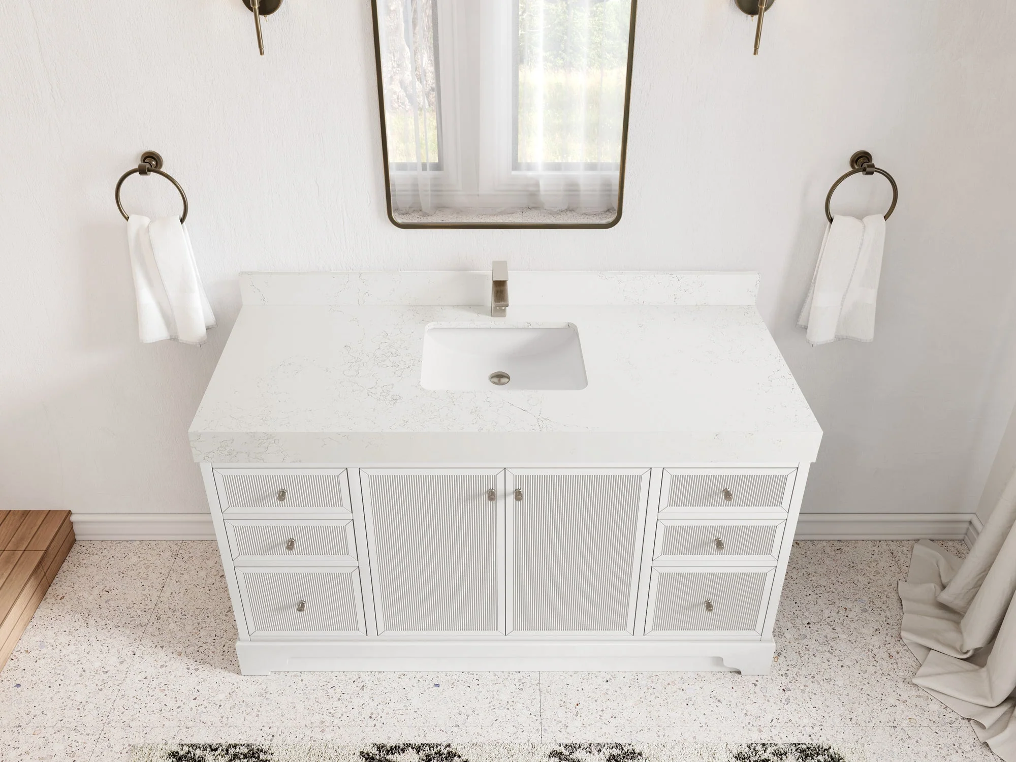 Manhattan 60 in. W x 22 in. D Single Sink Bathroom Vanity - Image 9