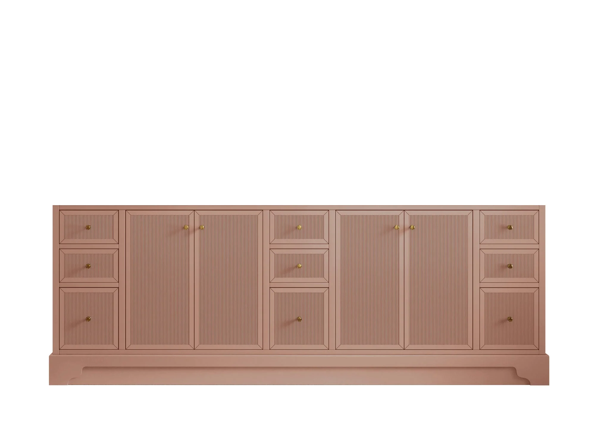 Manhattan 84 in. W x 22 in. D Double Sink Bathroom Vanity - Image 5