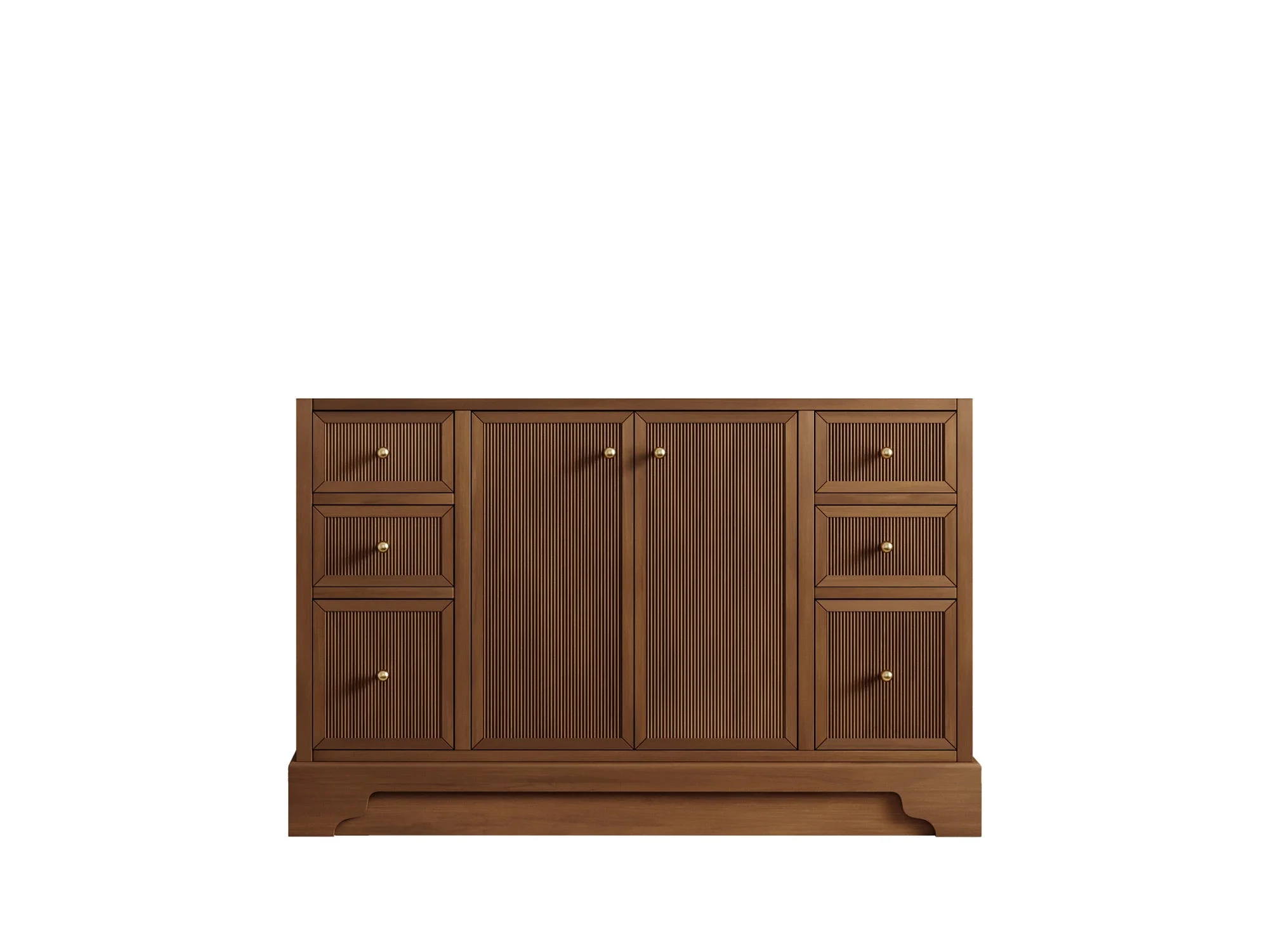 Manhattan Teak Wood 48 in. W x 22 in. D Single Sink Bathroom Vanity - Image 6
