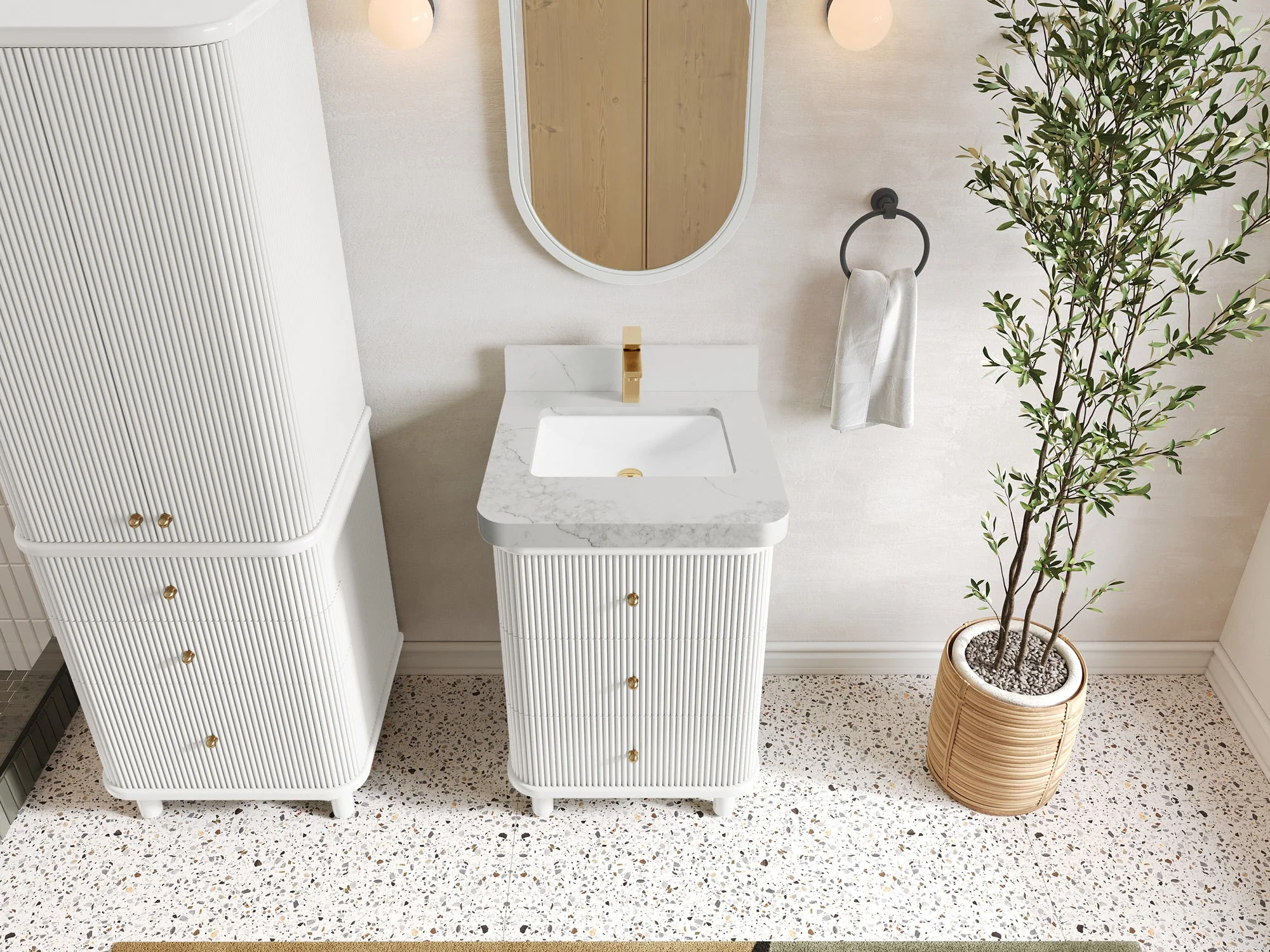 Miami 24 in. W x 22 in. D Single Sink Bathroom Vanity - Image 11