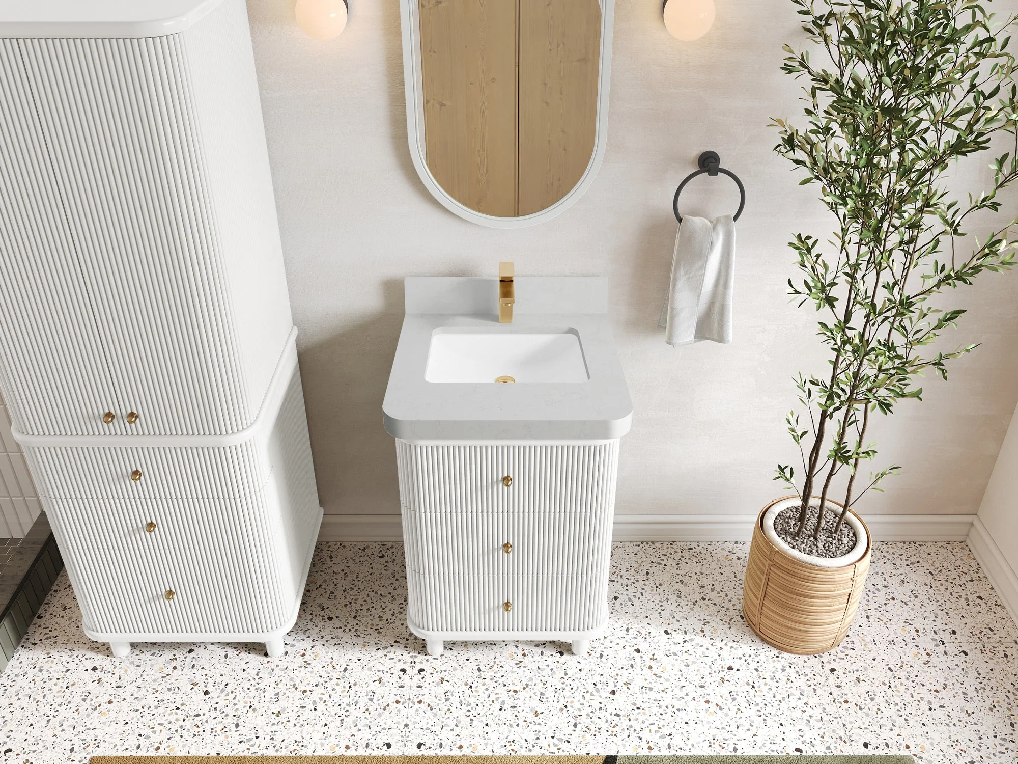 Miami 24 in. W x 22 in. D Single Sink Bathroom Vanity - Image 19
