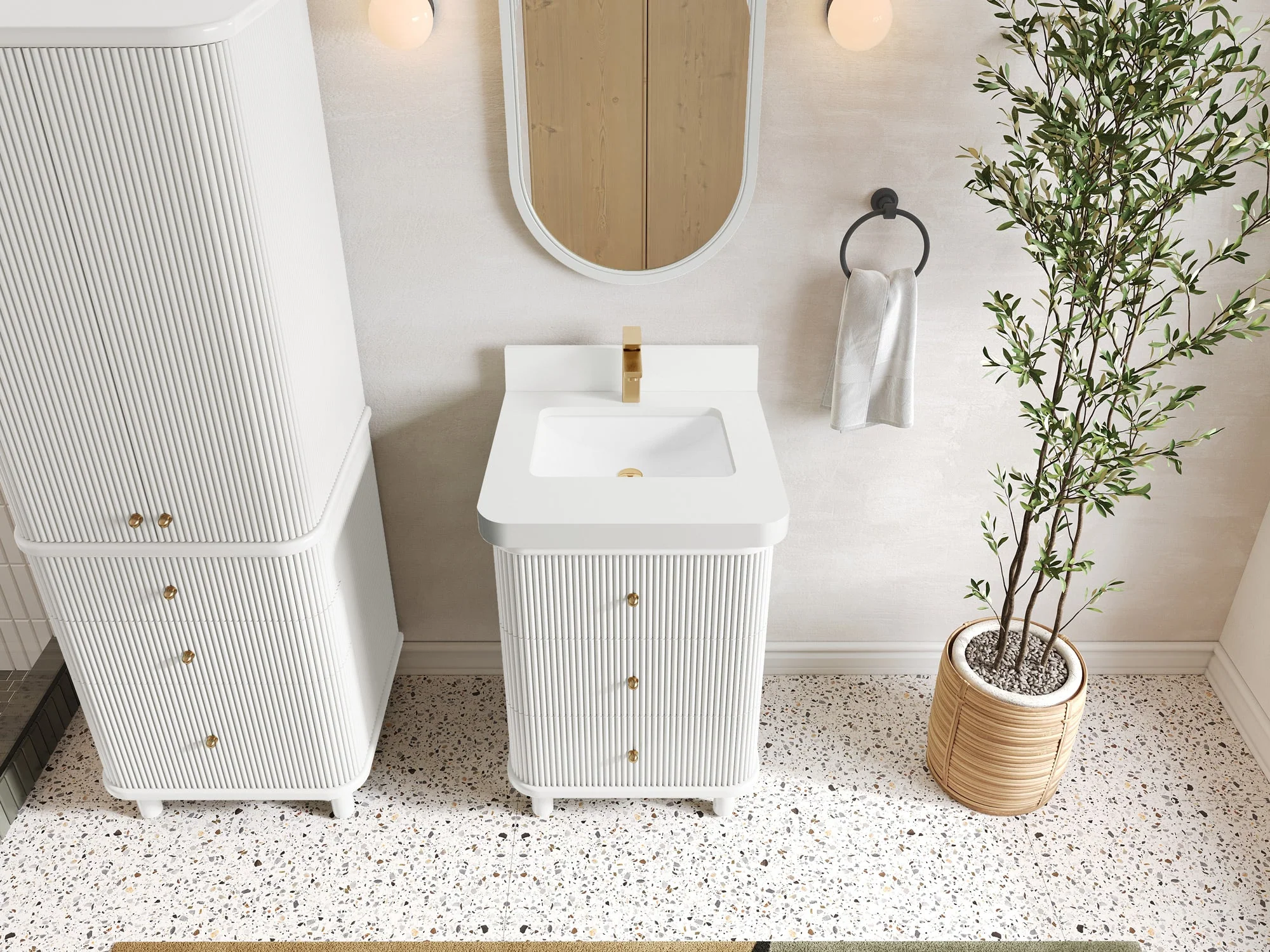 Miami 24 in. W x 22 in. D Single Sink Bathroom Vanity - Image 23