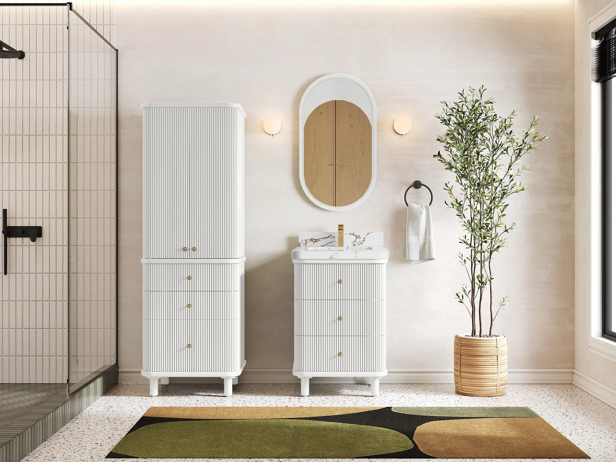 Miami 24 in. W x 22 in. D Single Sink Bathroom Vanity - Image 5