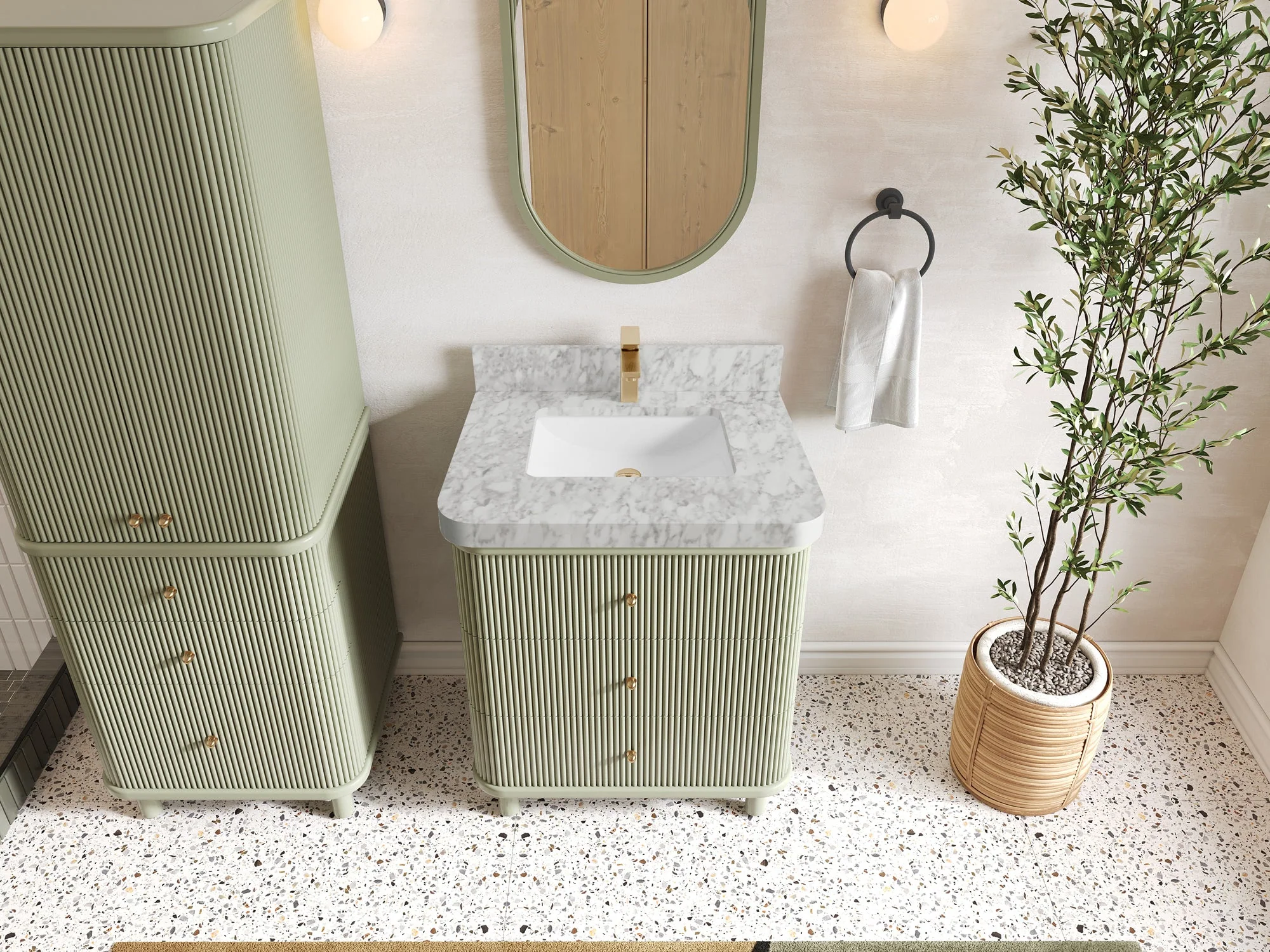 Miami 30 in. W x 22 in. D Single Sink Bathroom Vanity - Image 12