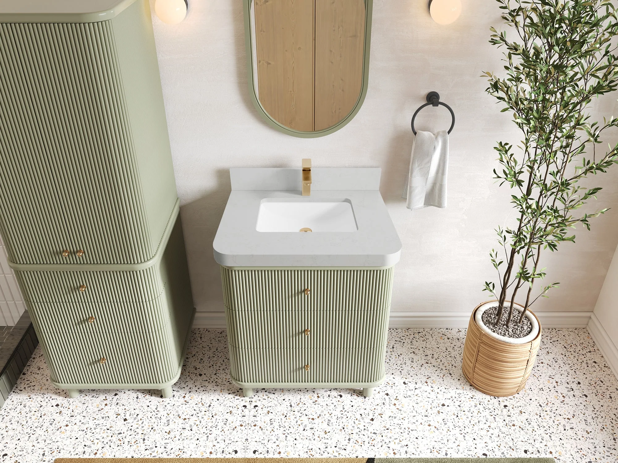 Miami 30 in. W x 22 in. D Single Sink Bathroom Vanity - Image 14