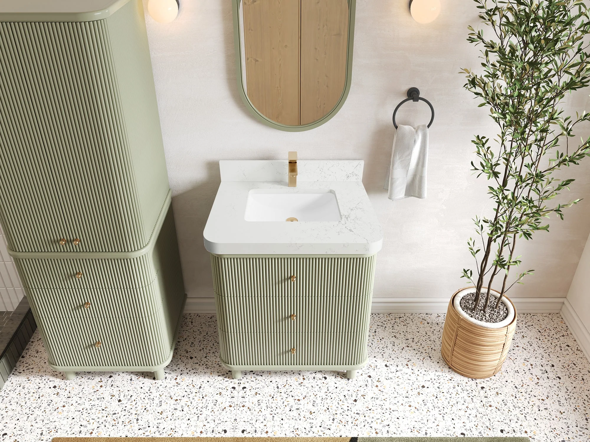 Miami 30 in. W x 22 in. D Single Sink Bathroom Vanity - Image 16