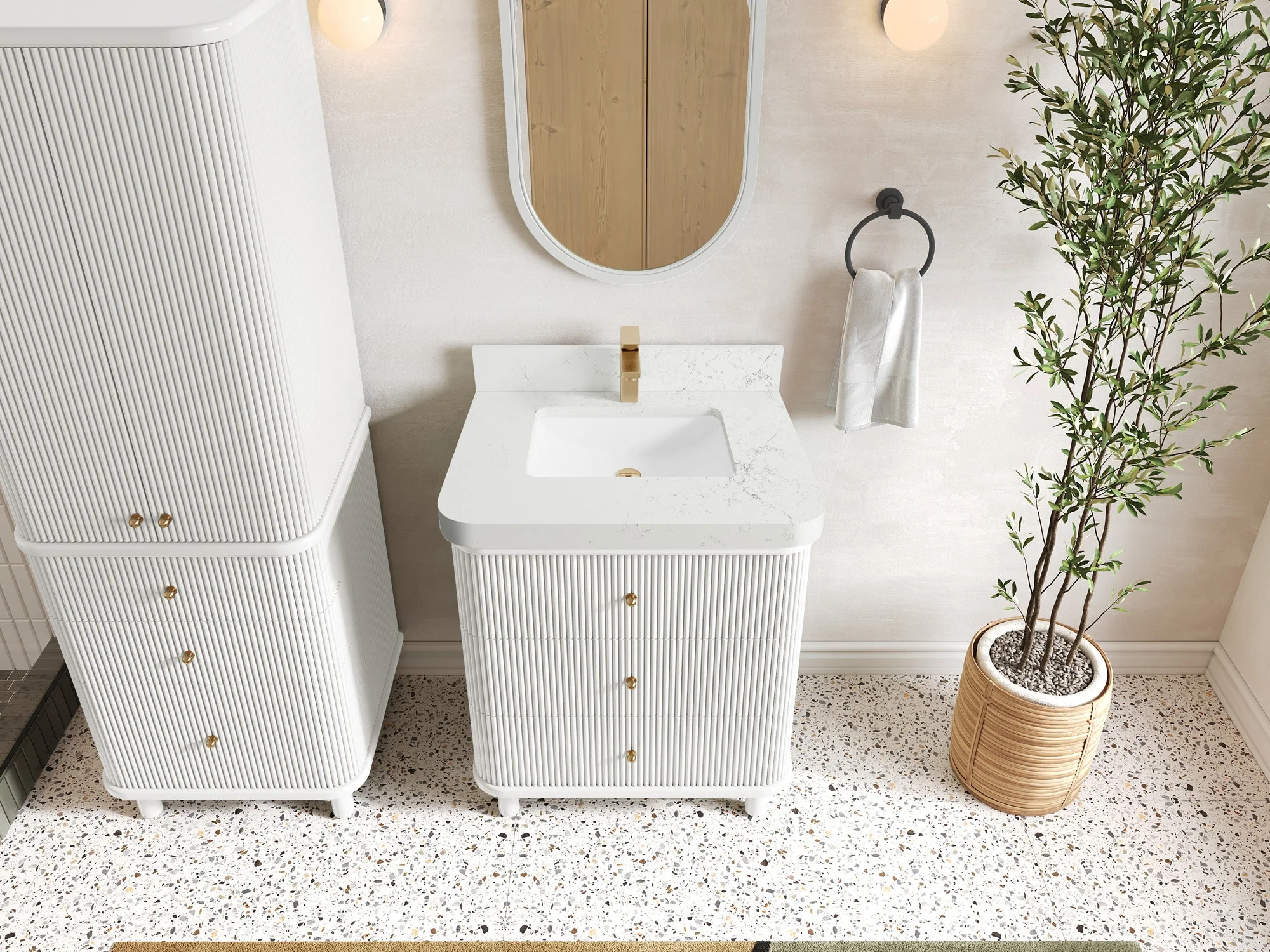 Miami 30 in. W x 22 in. D Single Sink Bathroom Vanity - Image 16