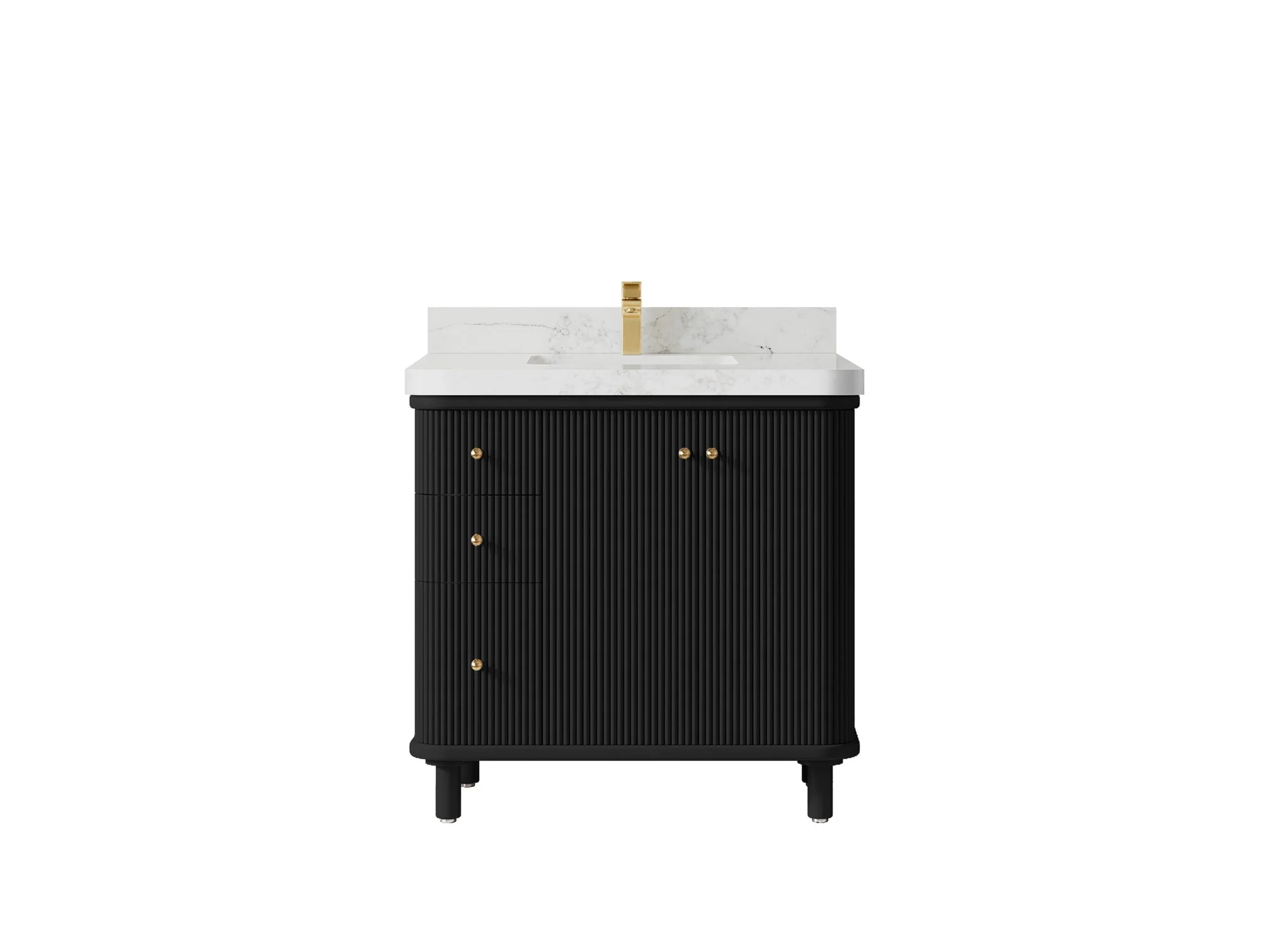 Miami 36 in. W x 22 in. D Center Sink Bathroom Vanity - Image 10