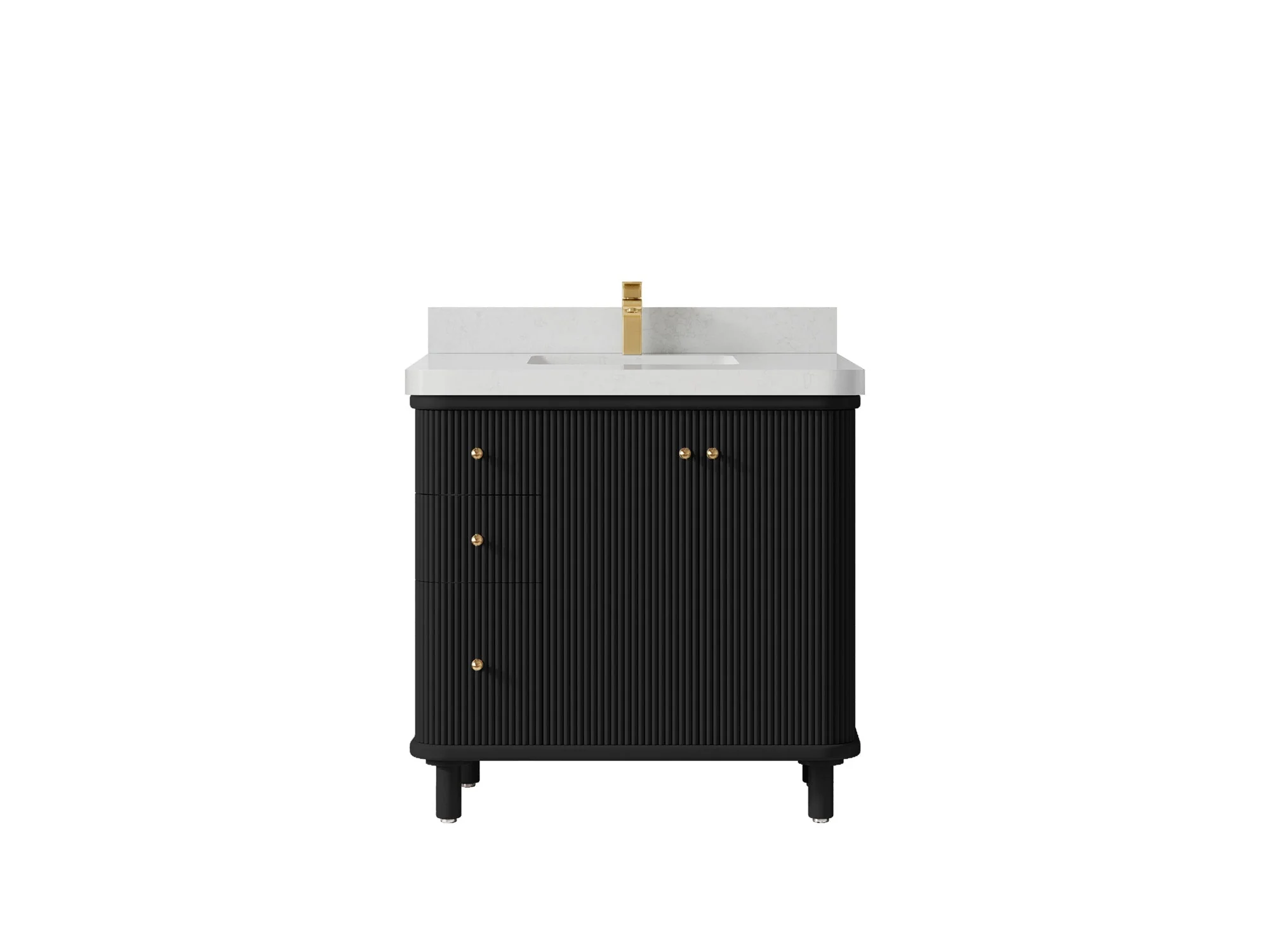 Miami 36 in. W x 22 in. D Center Sink Bathroom Vanity - Image 14