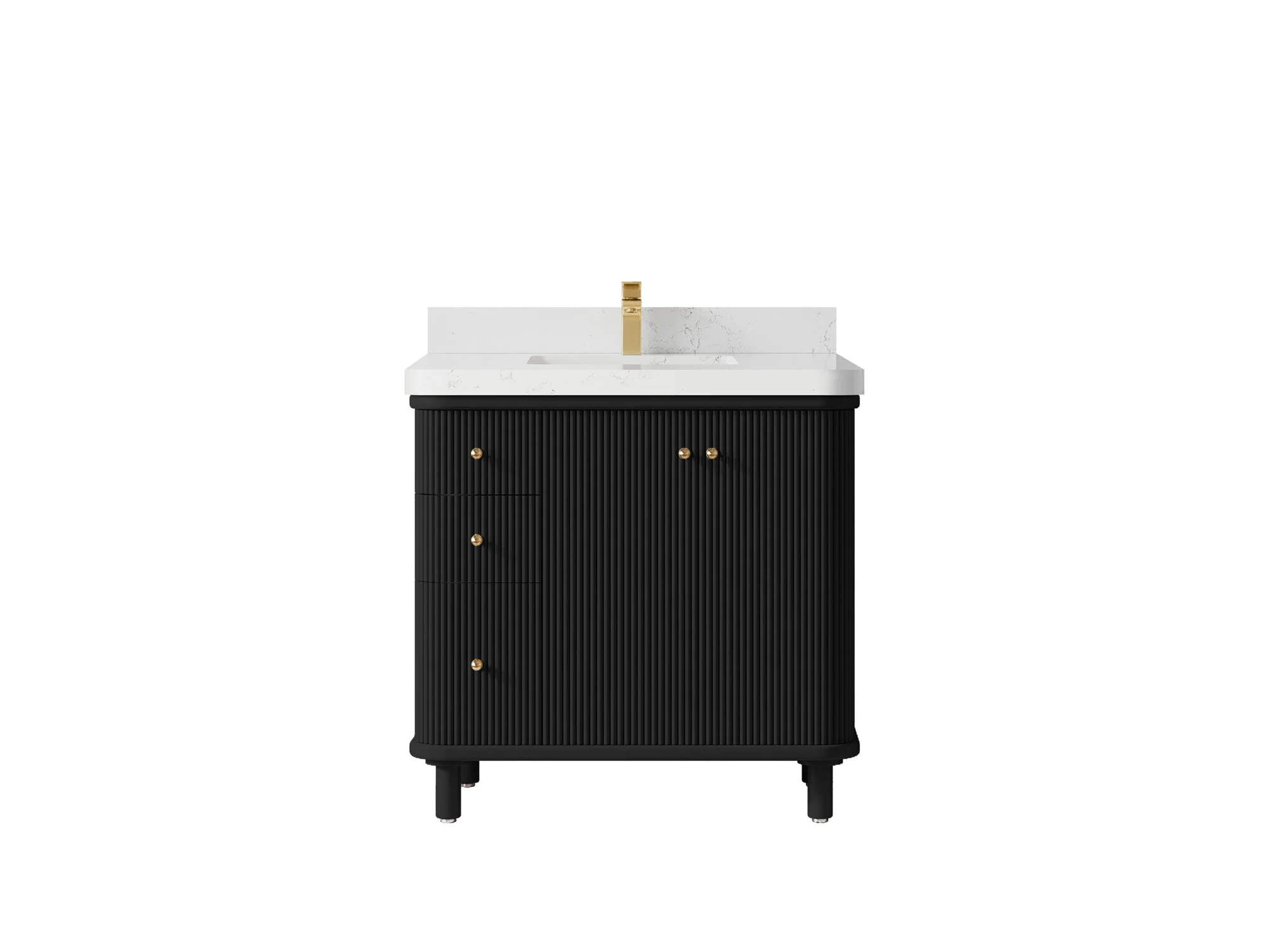 Miami 36 in. W x 22 in. D Center Sink Bathroom Vanity - Image 16