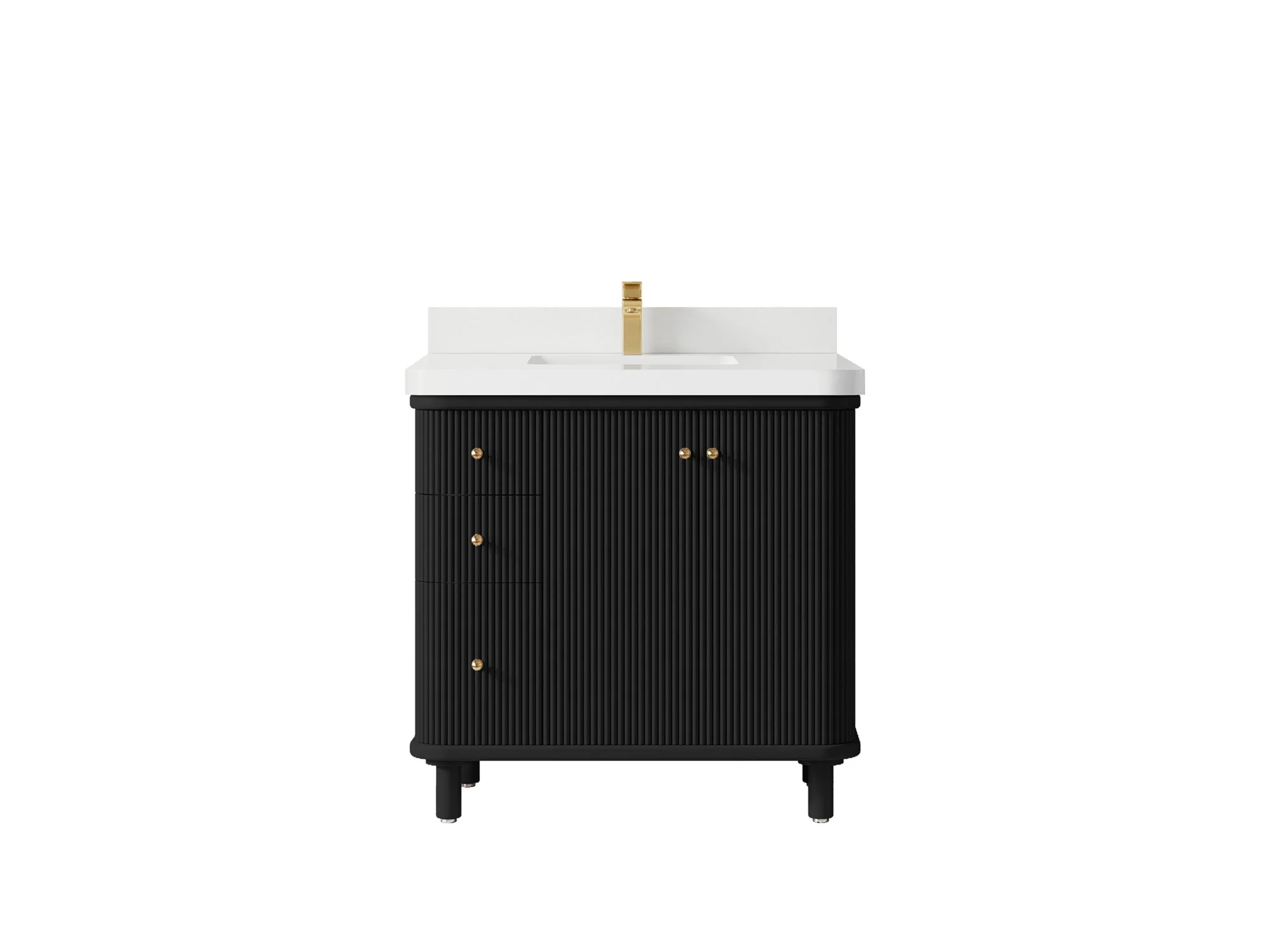 Miami 36 in. W x 22 in. D Center Sink Bathroom Vanity - Image 18