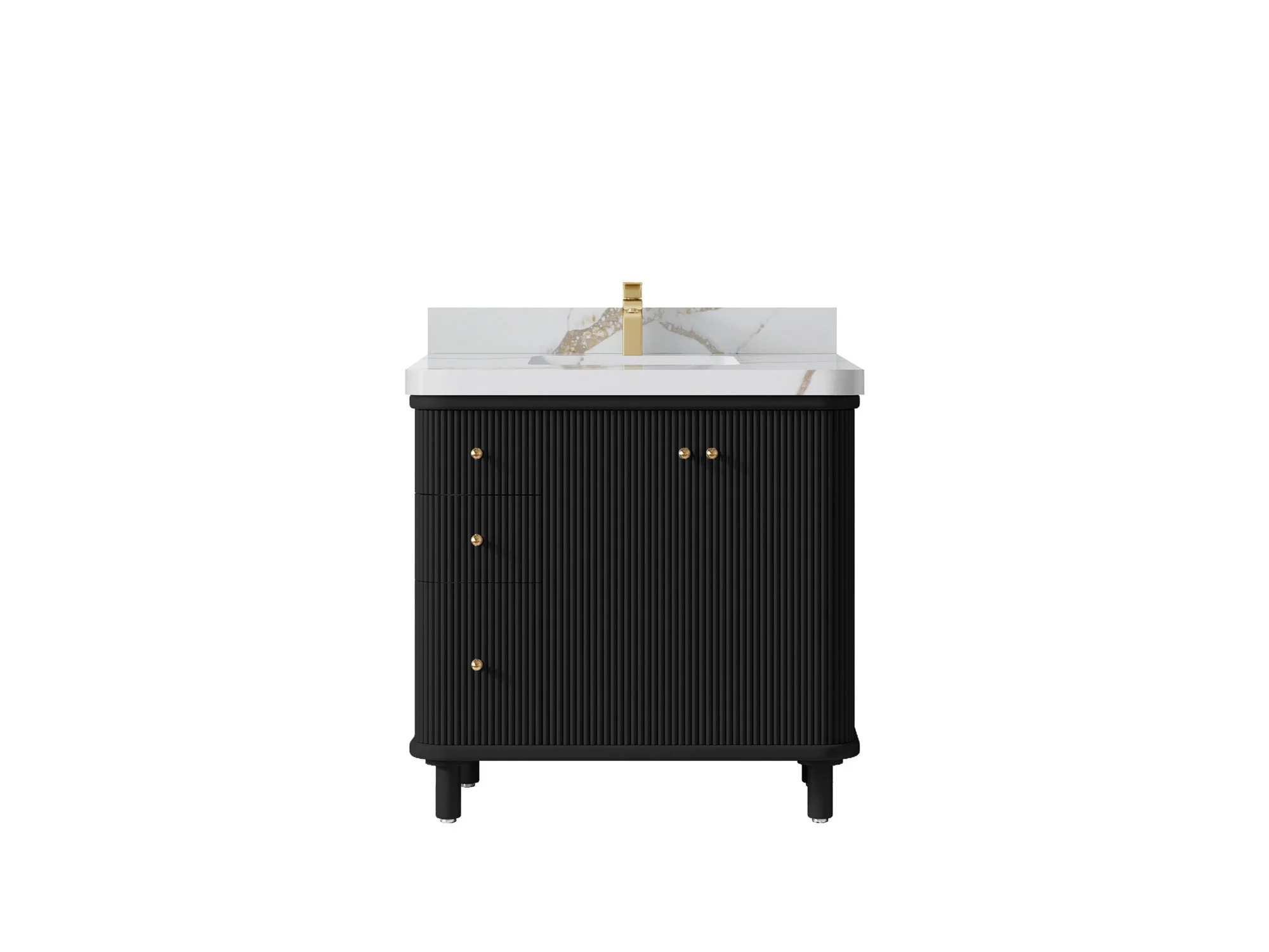 Miami 36 in. W x 22 in. D Center Sink Bathroom Vanity - Image 20