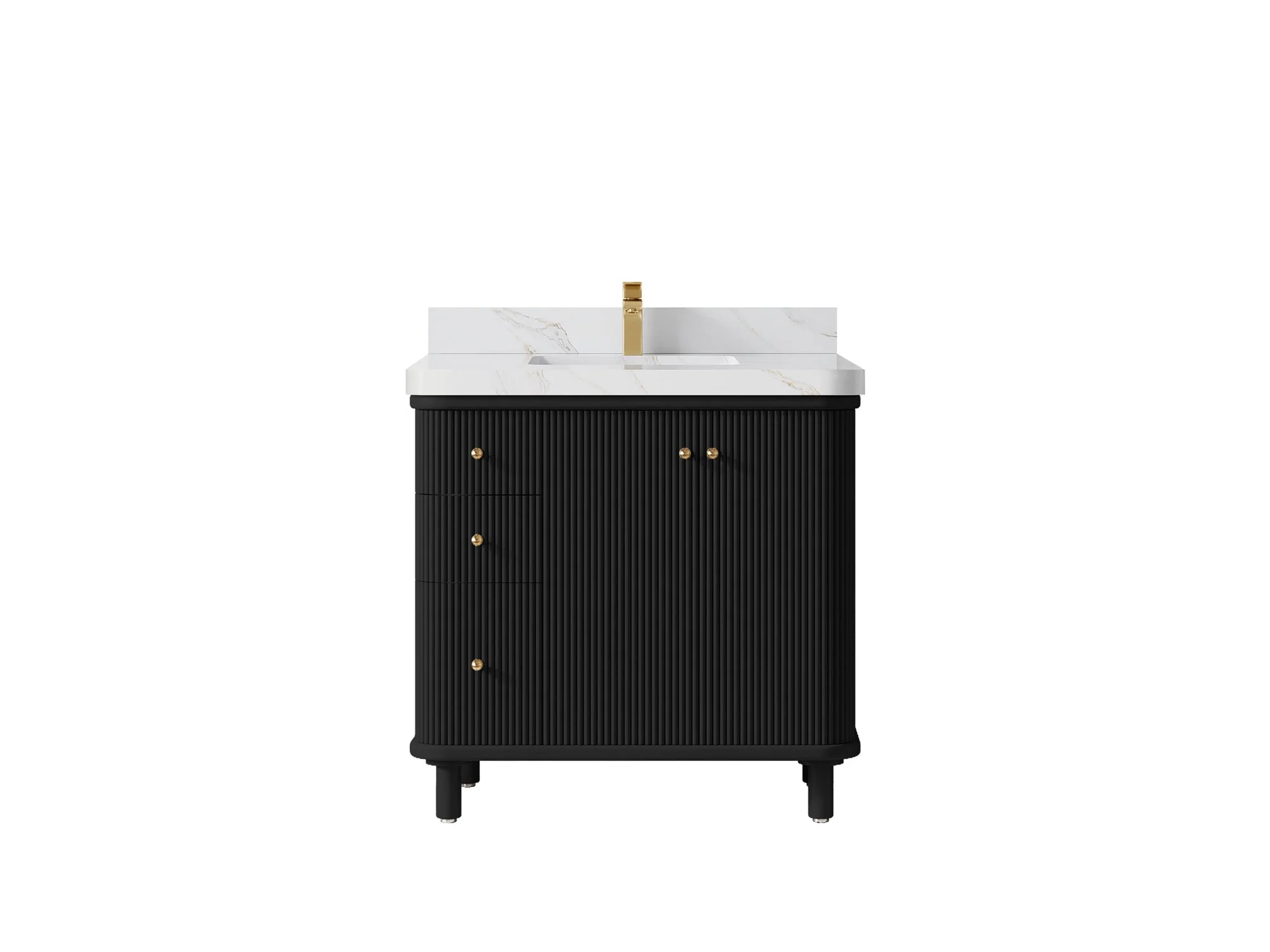 Miami 36 in. W x 22 in. D Center Sink Bathroom Vanity - Image 22