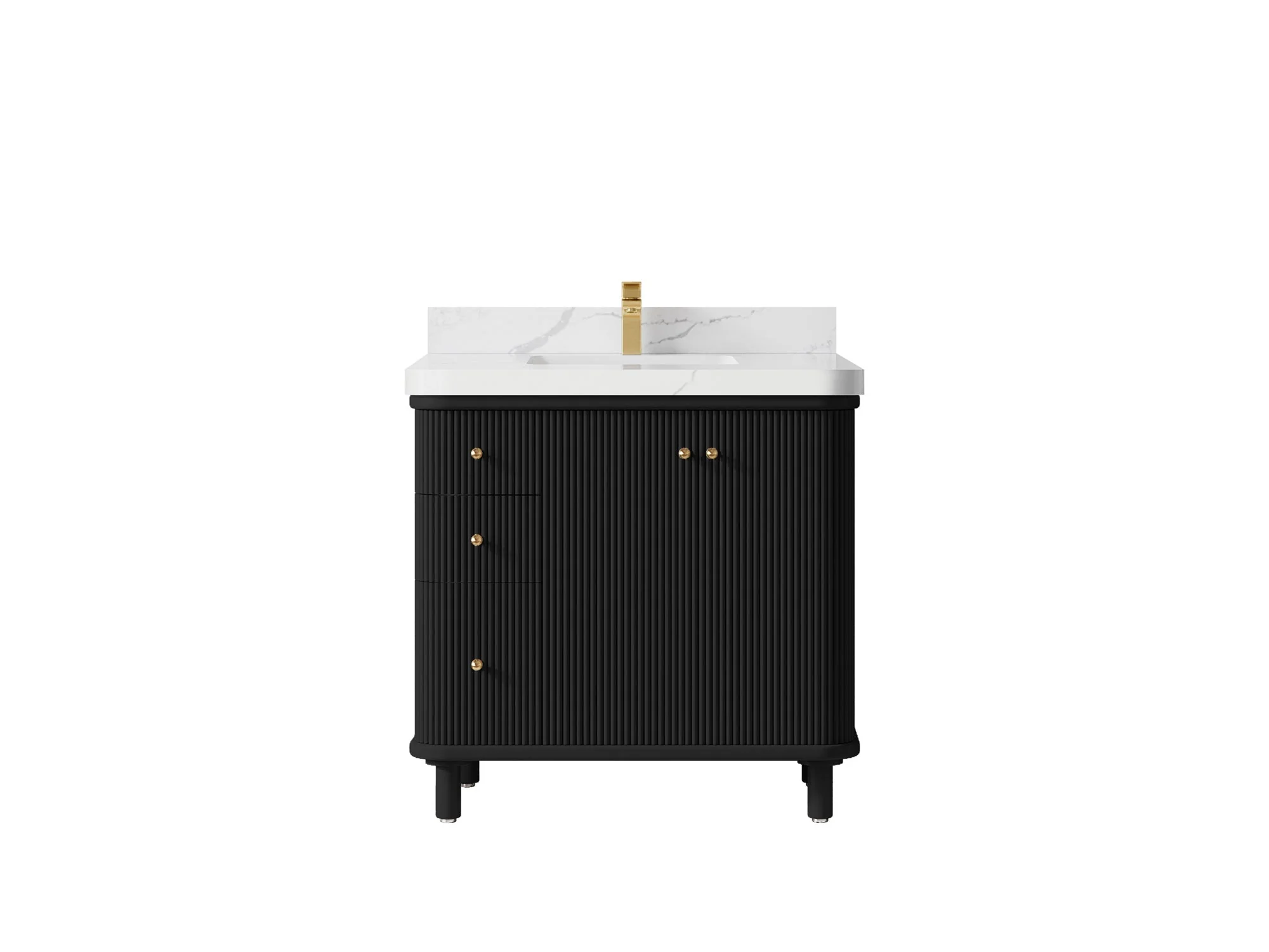 Miami 36 in. W x 22 in. D Center Sink Bathroom Vanity - Image 8
