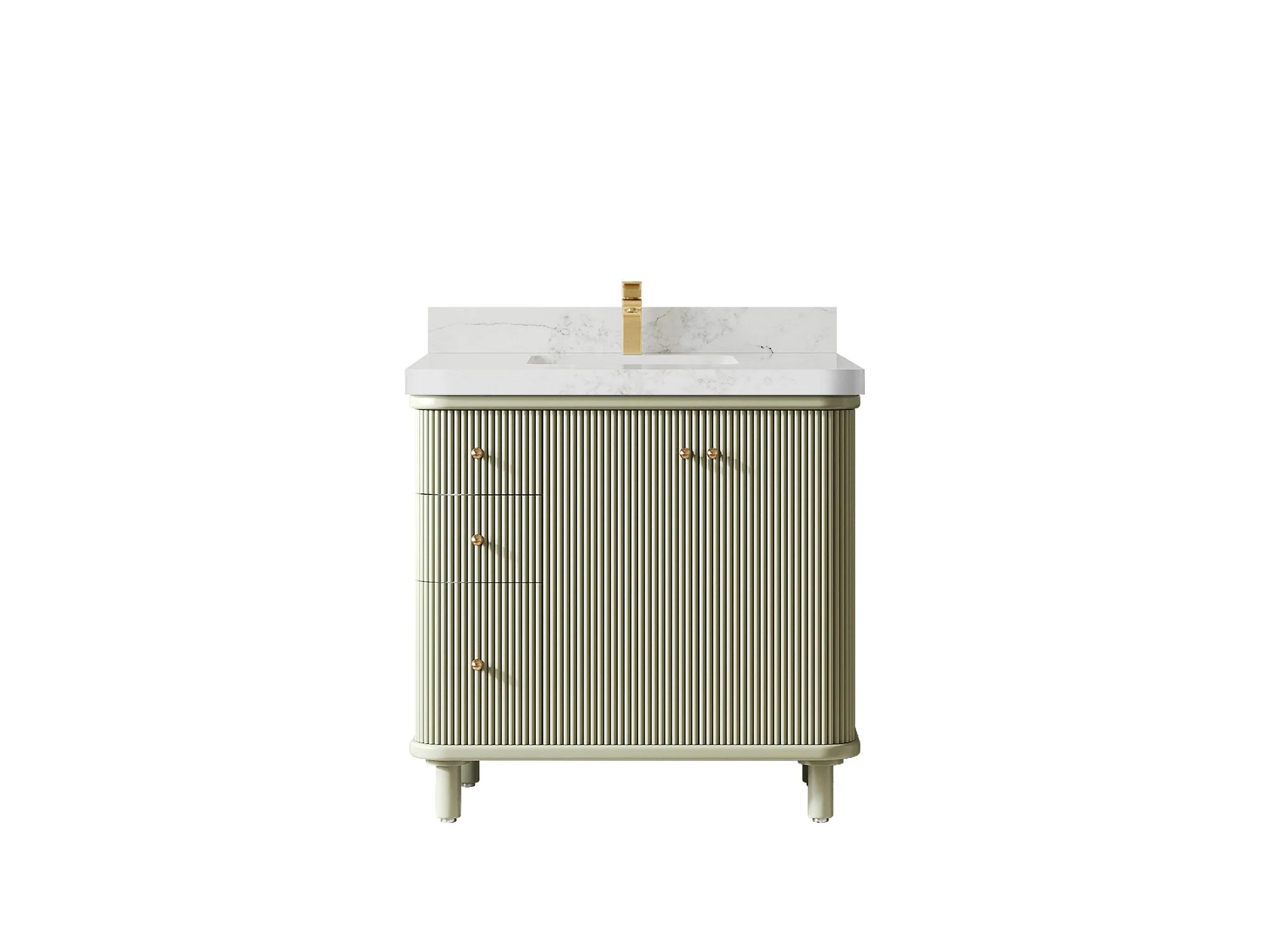 Miami 36 in. W x 22 in. D Center Sink Bathroom Vanity - Image 10