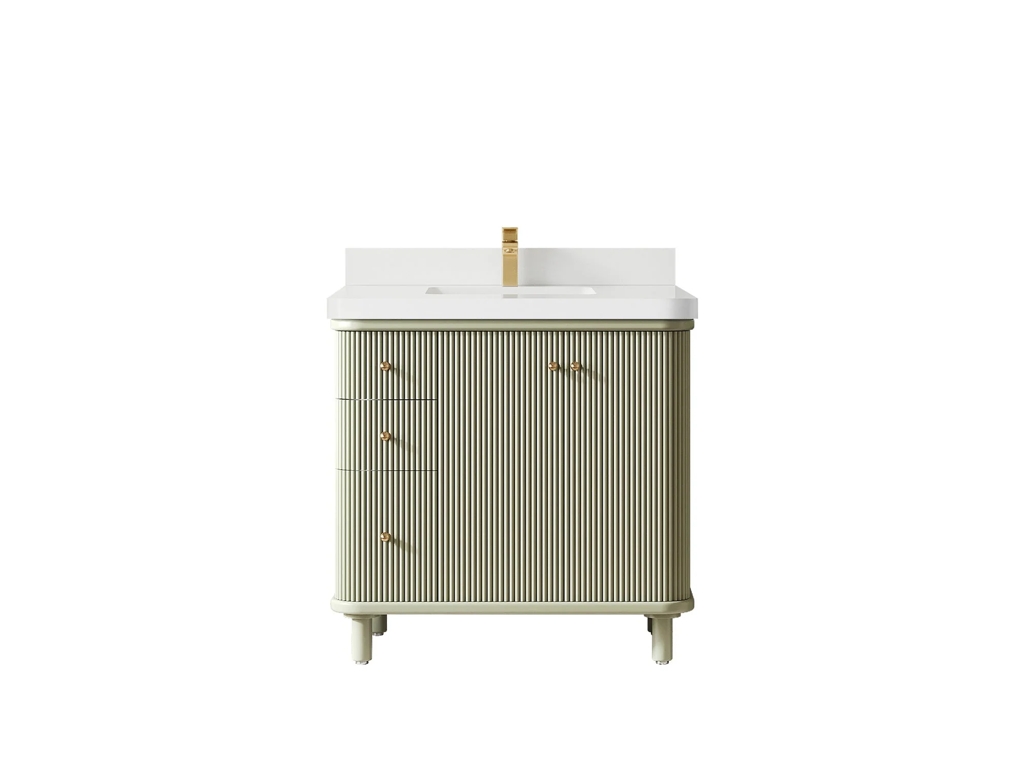 Miami 36 in. W x 22 in. D Center Sink Bathroom Vanity - Image 18