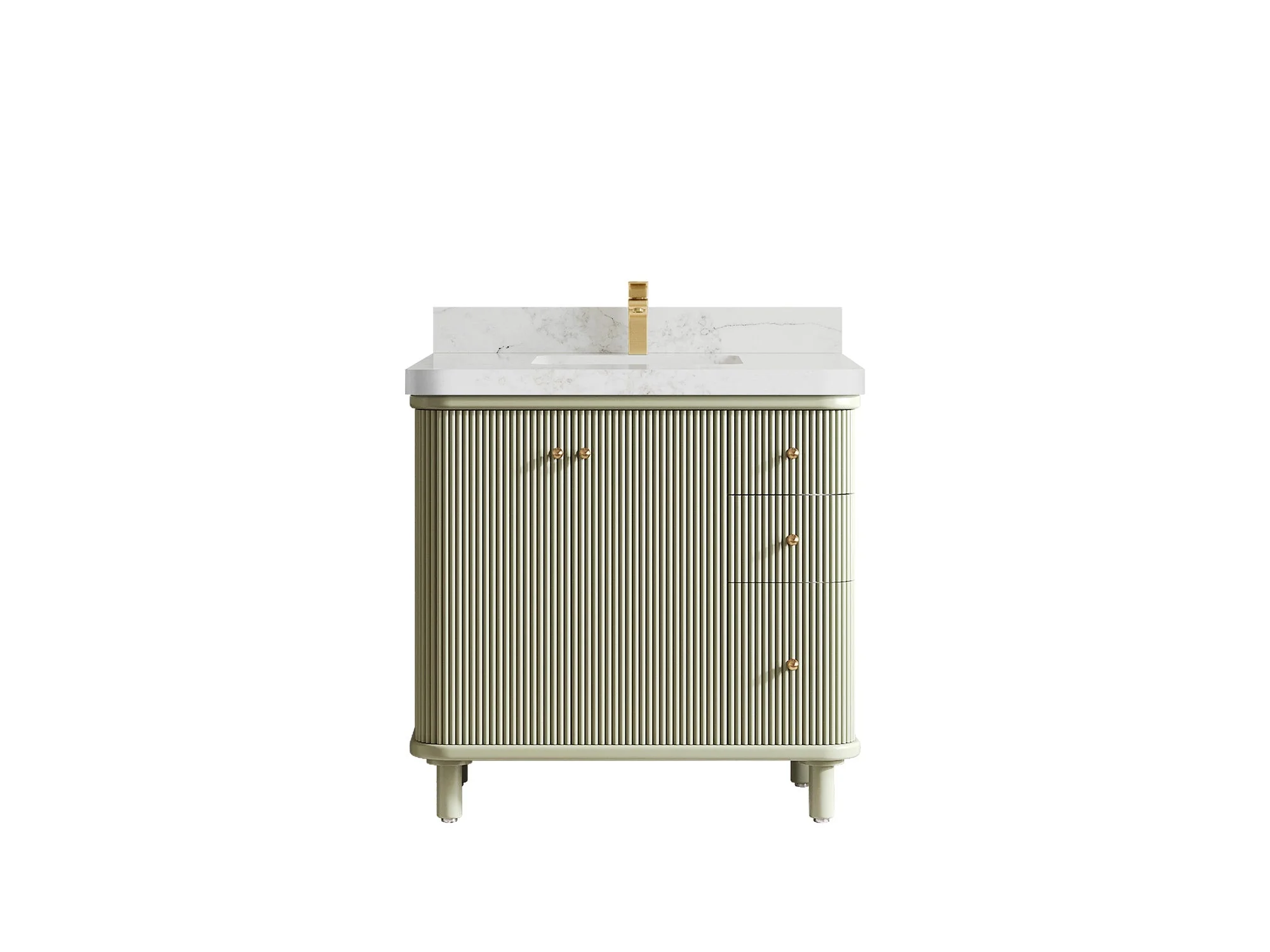 Miami Collection Bath Vanity - 36" W x 22" D with Center Sink - Image 10