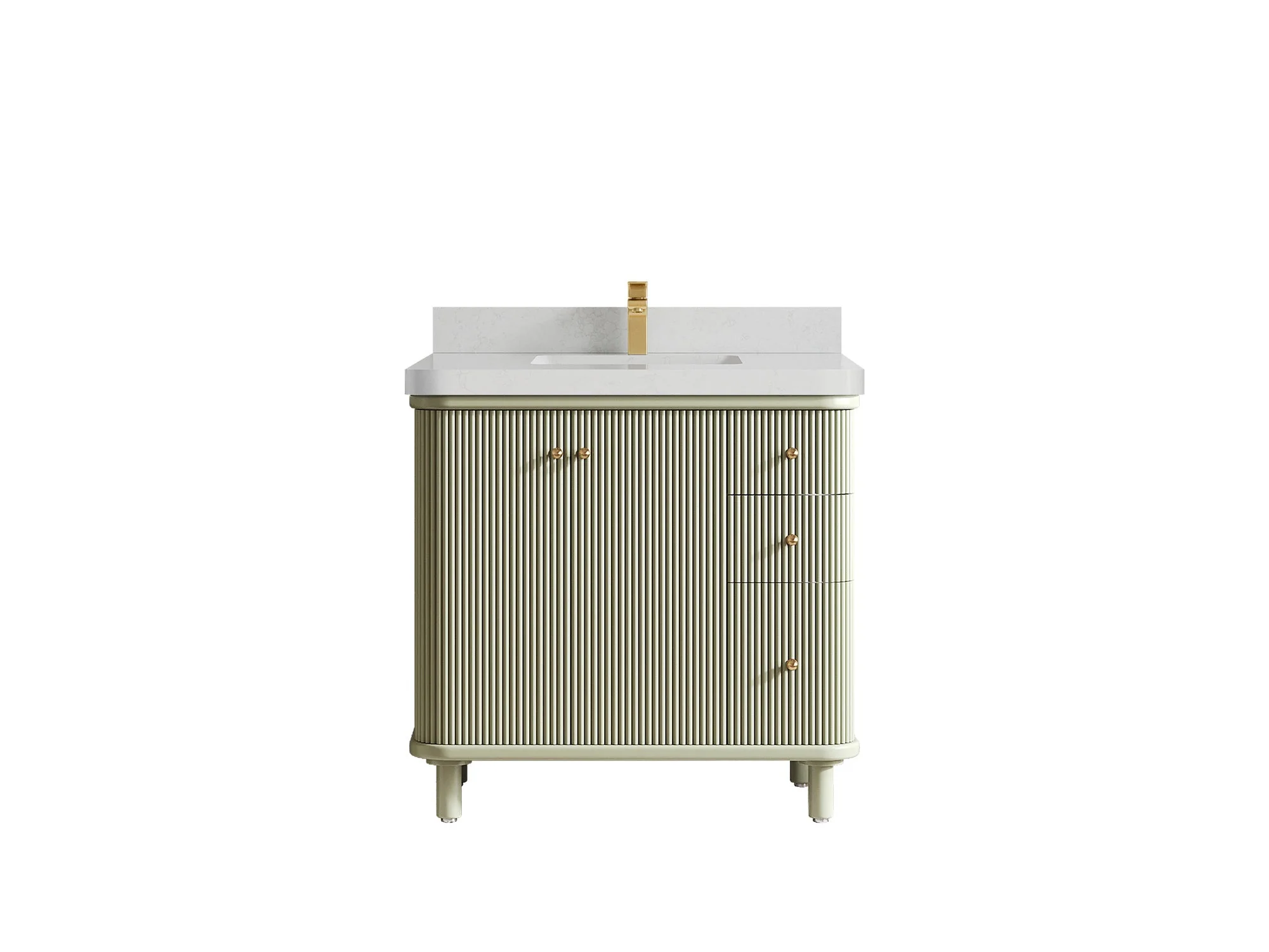 Miami Collection Bath Vanity - 36" W x 22" D with Center Sink - Image 14