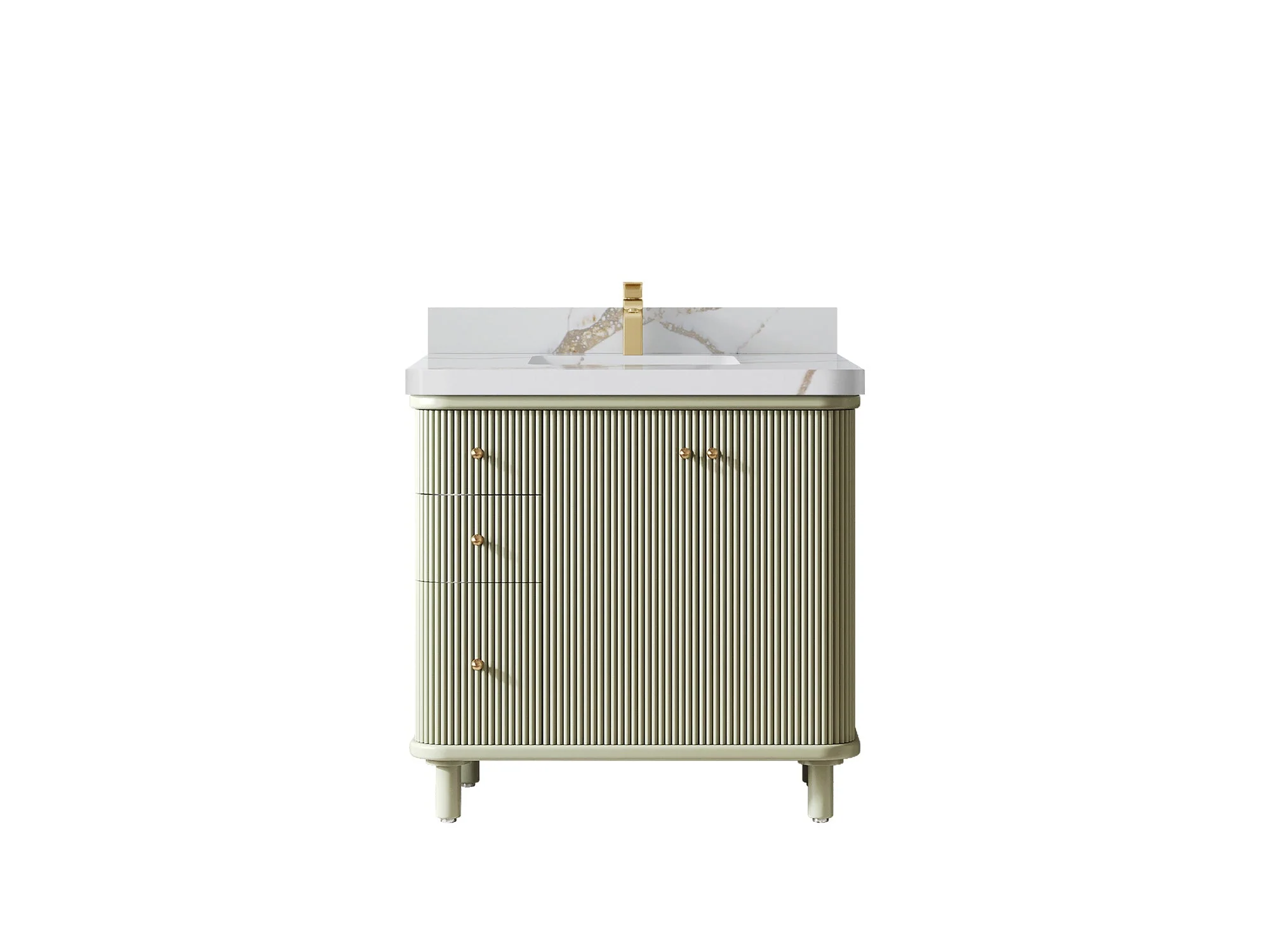 Miami 36 in. W x 22 in. D Center Sink Bathroom Vanity - Image 20