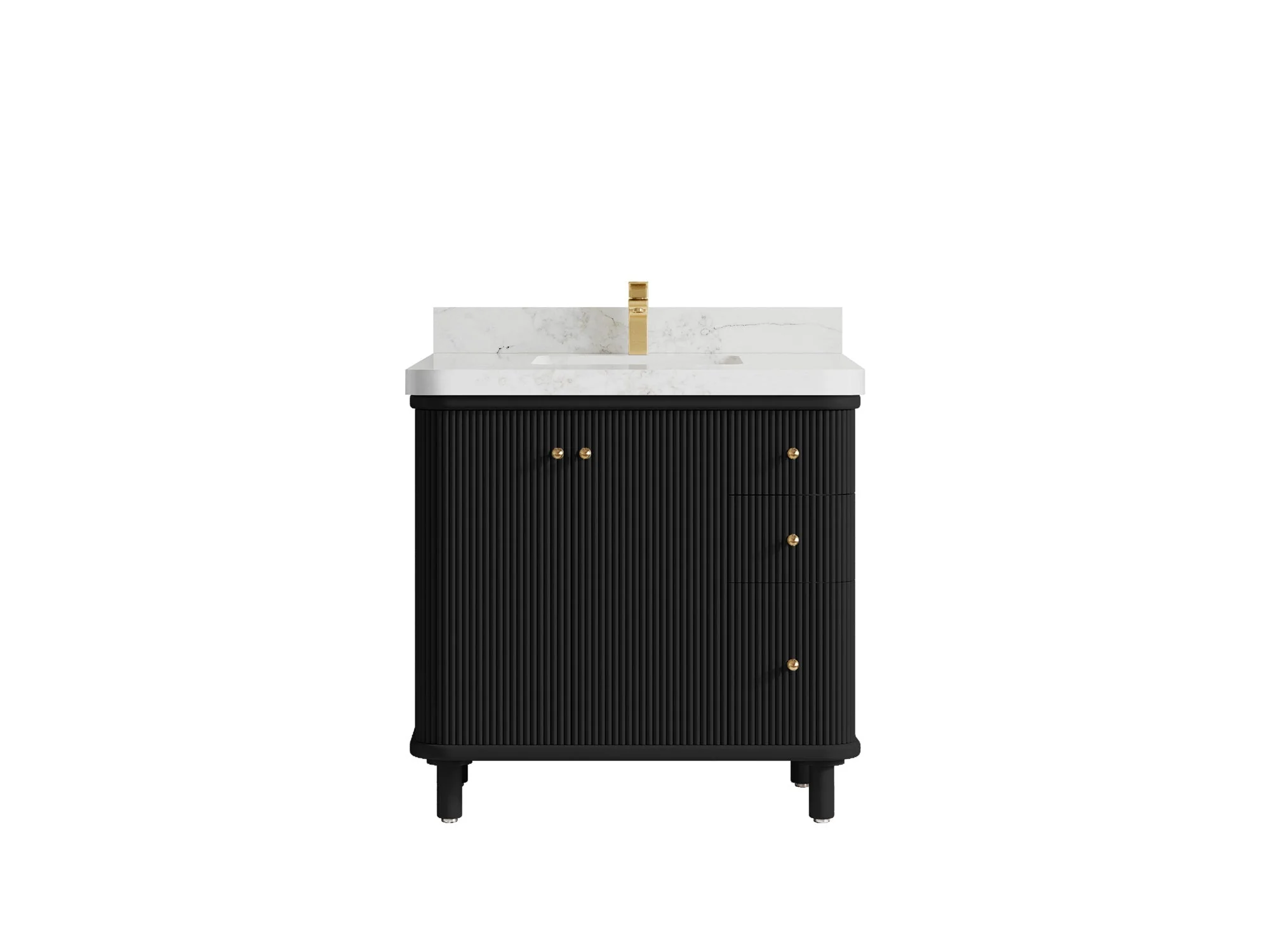 Miami Collection Bath Vanity - 36" W x 22" D with Center Sink - Image 10
