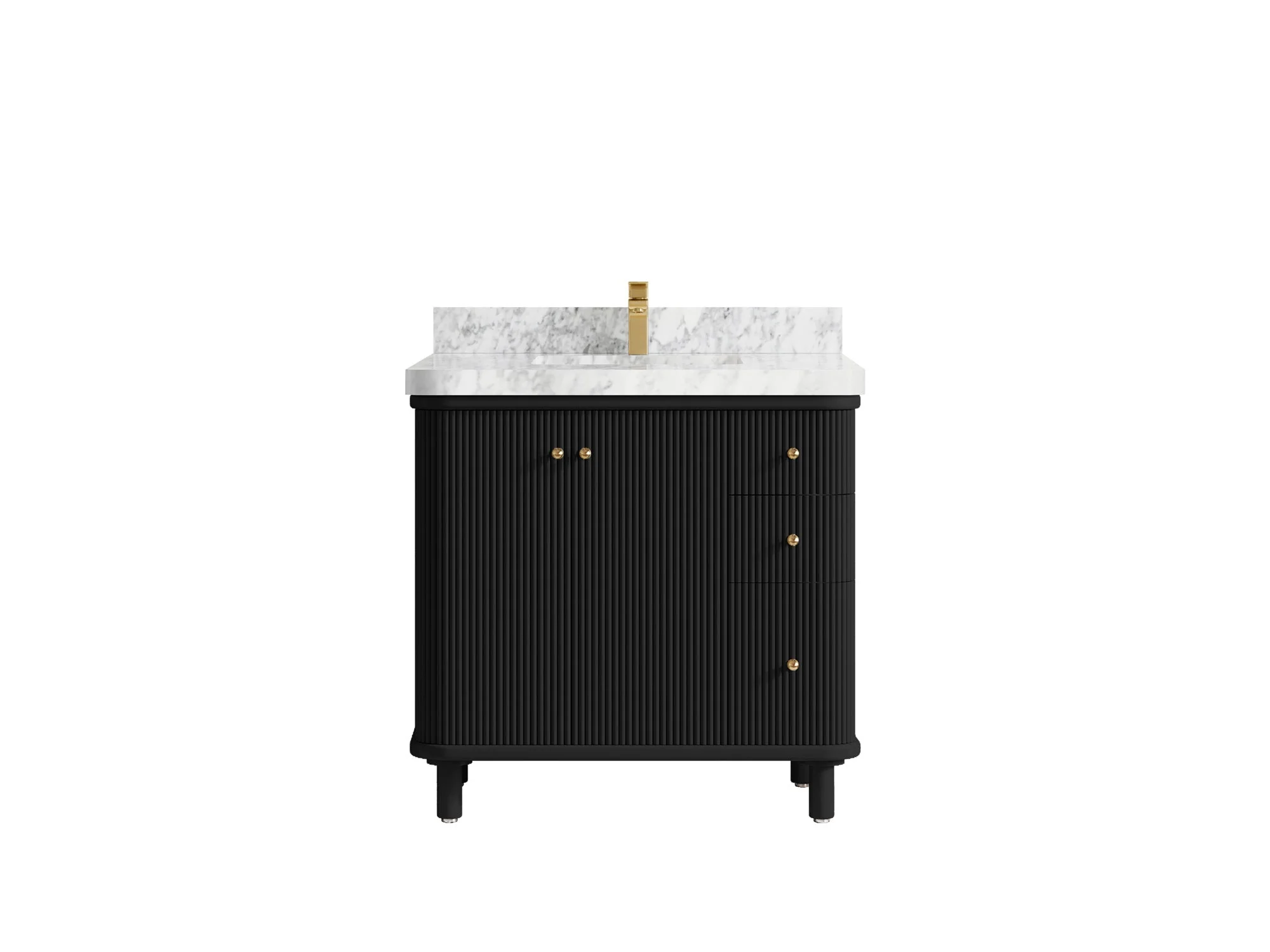 Miami Collection Bath Vanity - 36" W x 22" D with Center Sink - Image 12