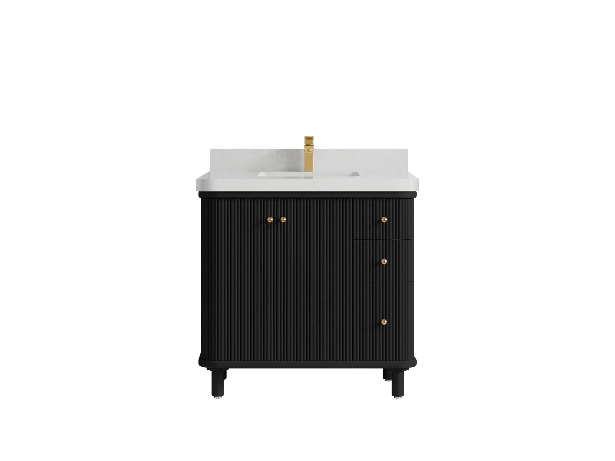 Miami Collection Bath Vanity - 36" W x 22" D with Center Sink - Image 14