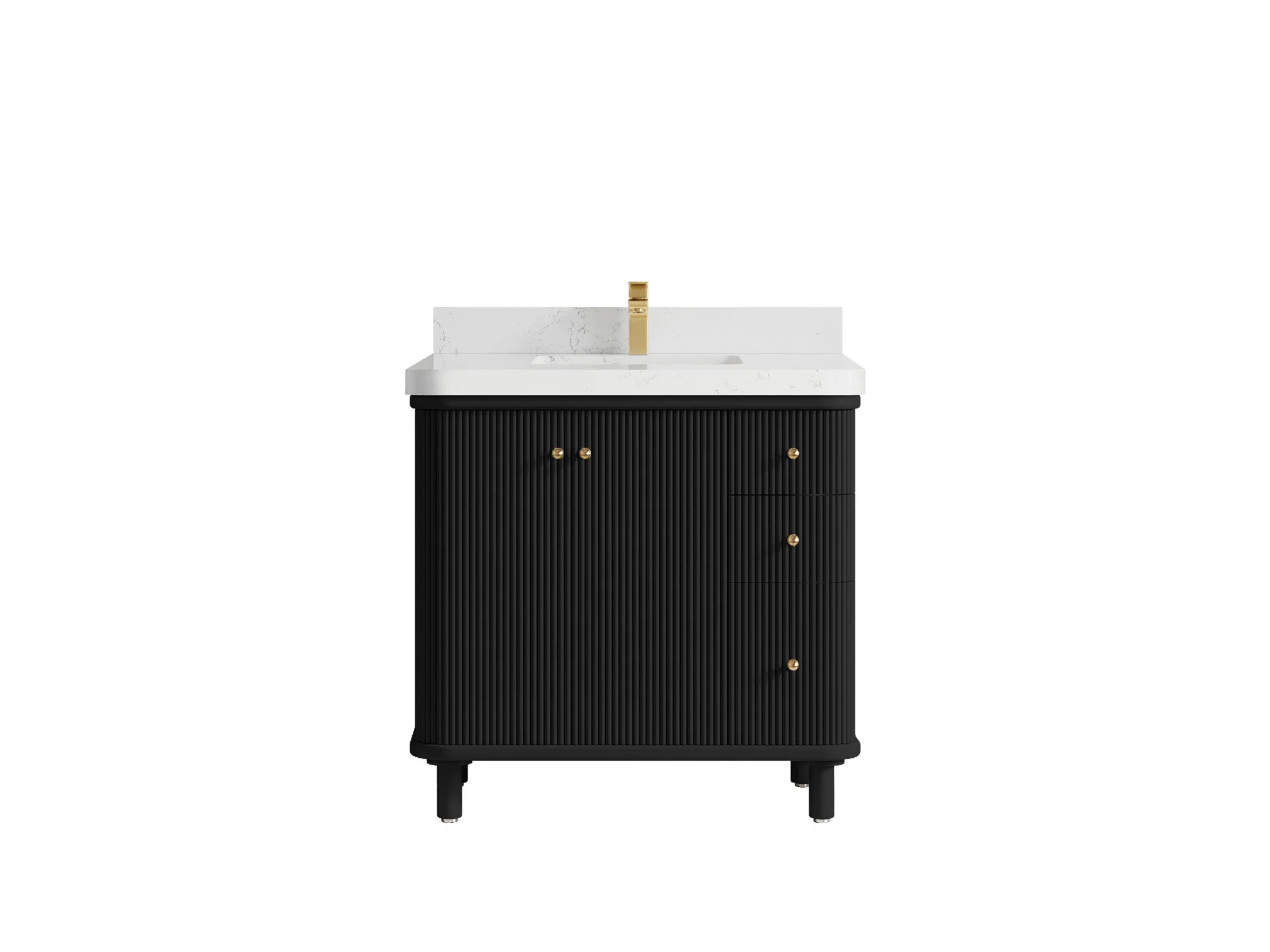 Miami Collection Bath Vanity - 36" W x 22" D with Center Sink - Image 16