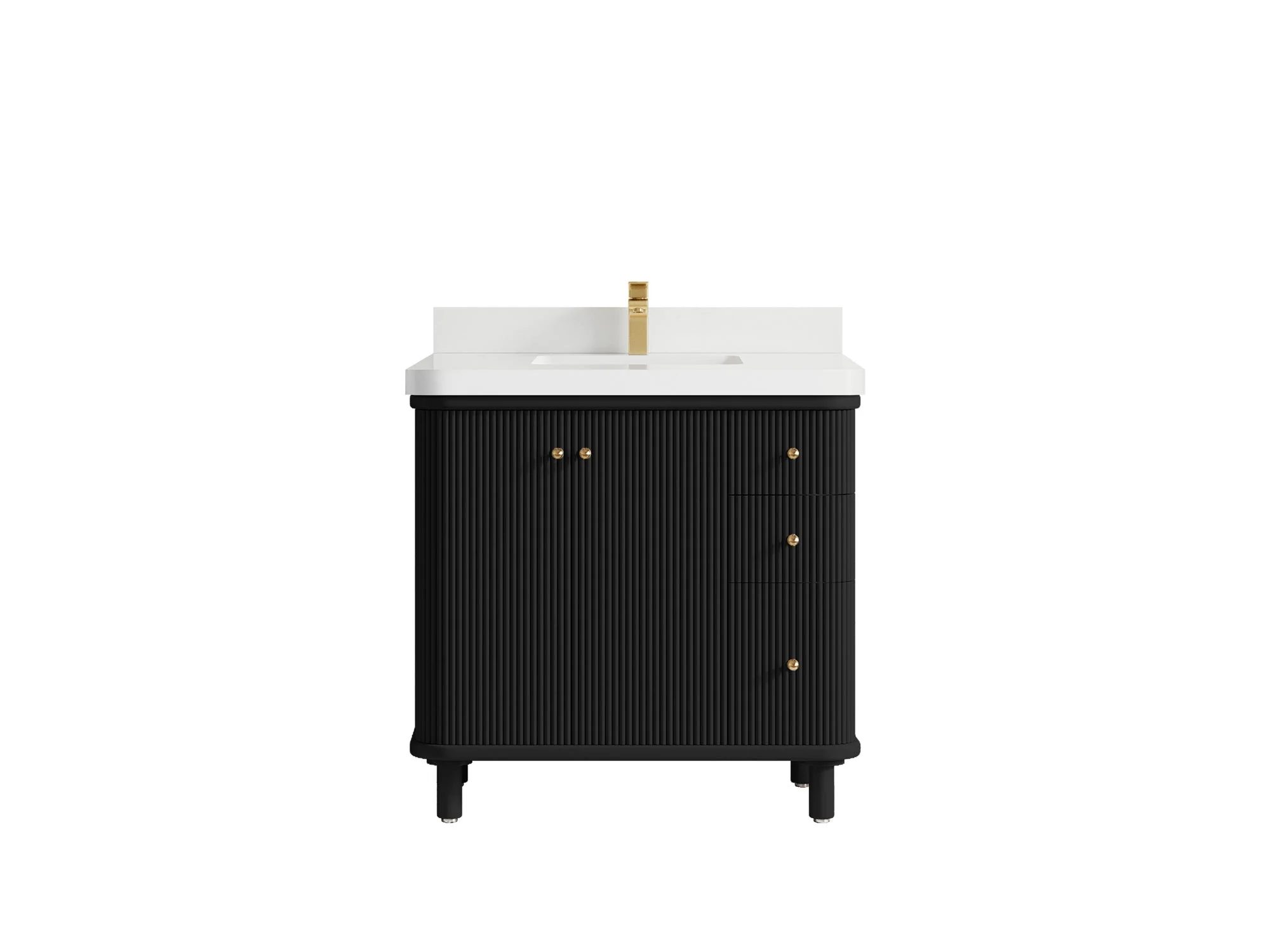 Miami Collection Bath Vanity - 36" W x 22" D with Center Sink - Image 18