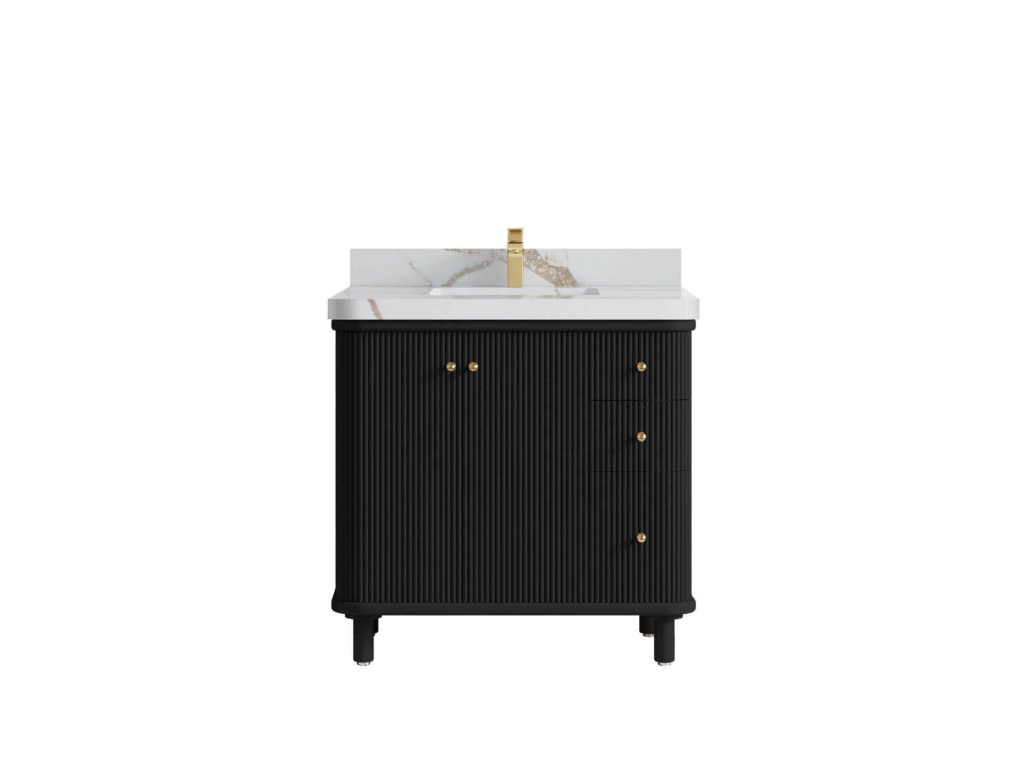 Miami Collection Bath Vanity - 36" W x 22" D with Center Sink - Image 20