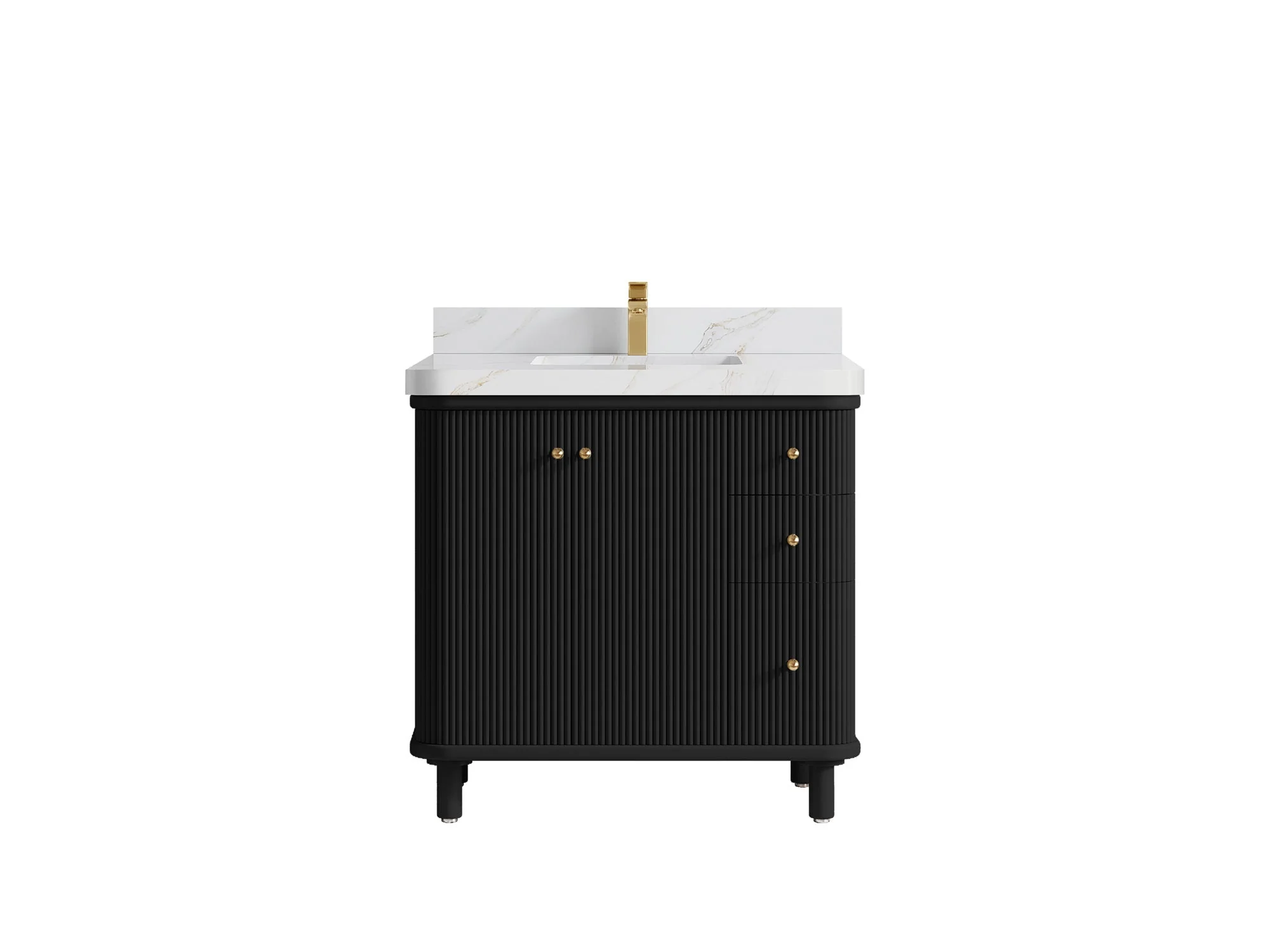Miami Collection Bath Vanity - 36" W x 22" D with Center Sink - Image 22