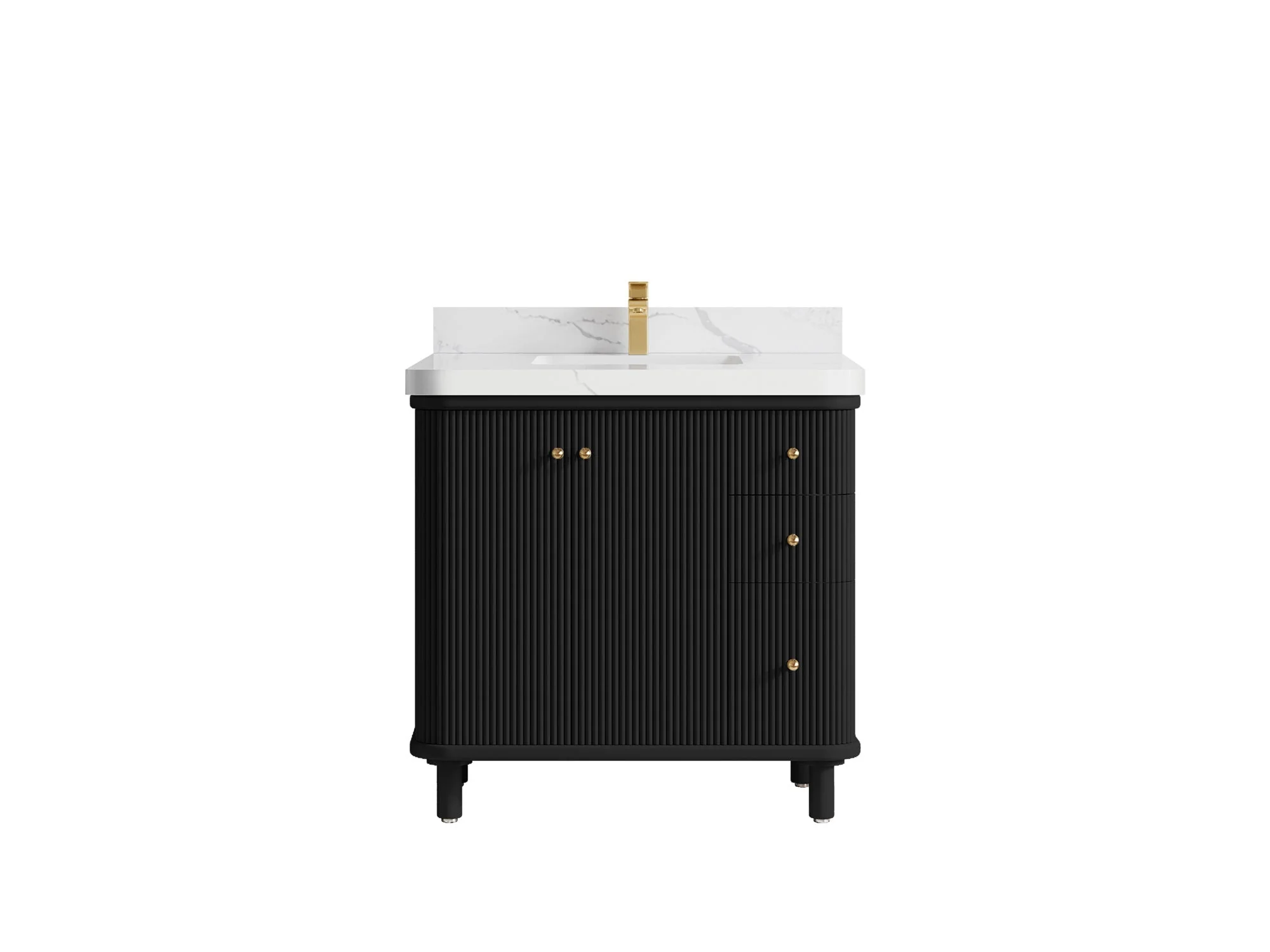 Miami Collection Bath Vanity - 36" W x 22" D with Center Sink - Image 8