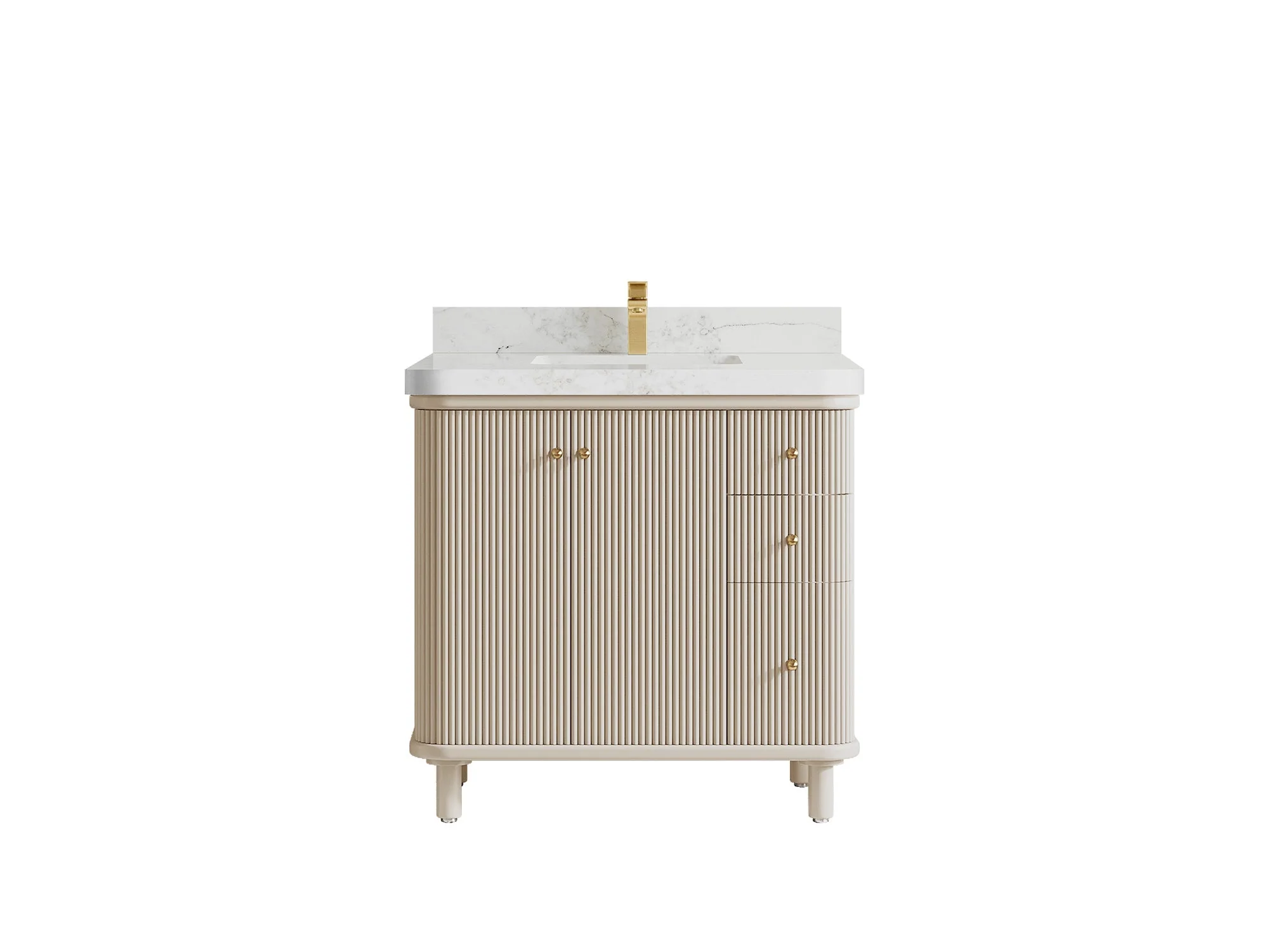 Miami Collection Bath Vanity - 36" W x 22" D with Center Sink - Image 10