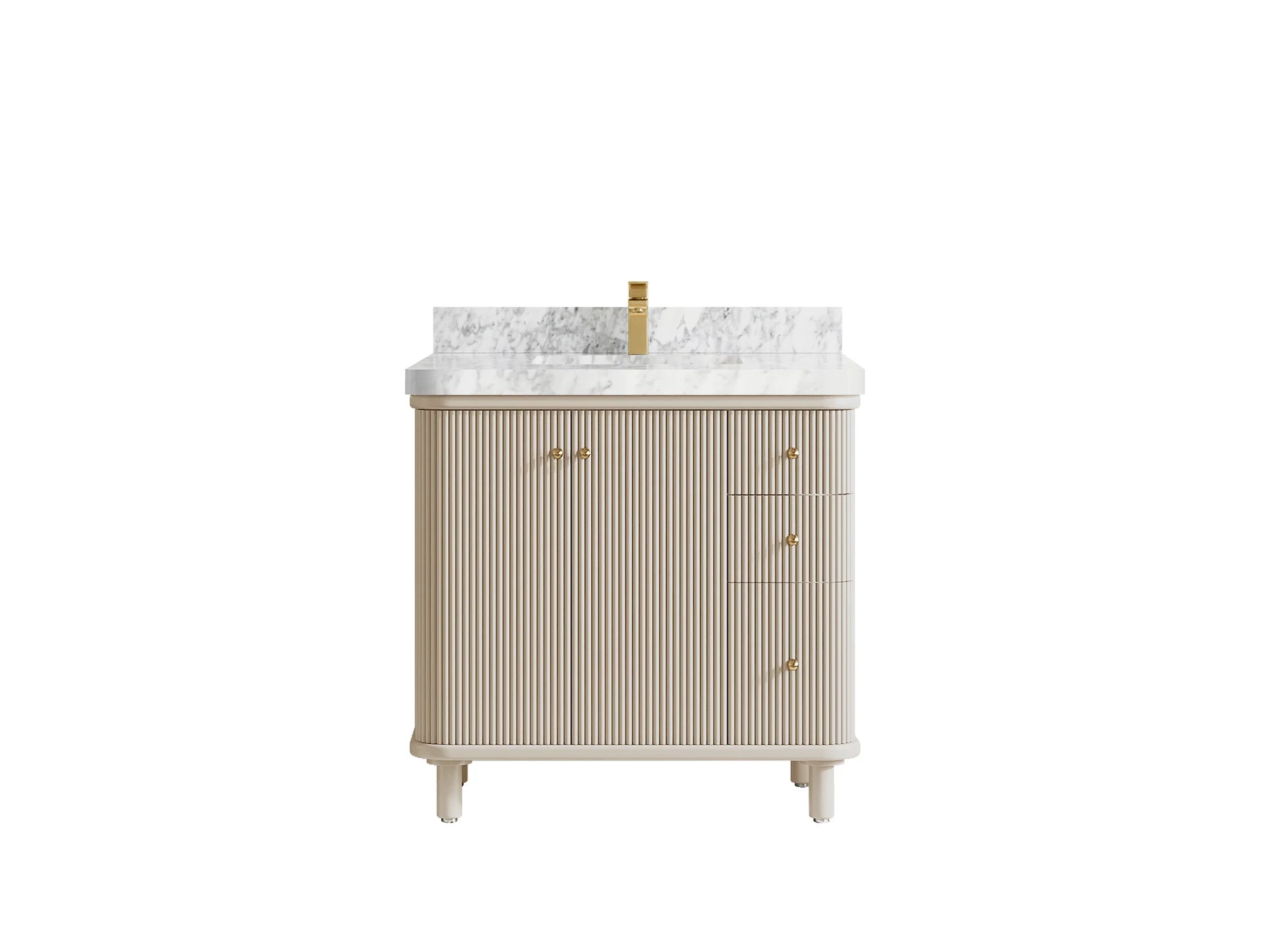 Miami Collection Bath Vanity - 36" W x 22" D with Center Sink - Image 12