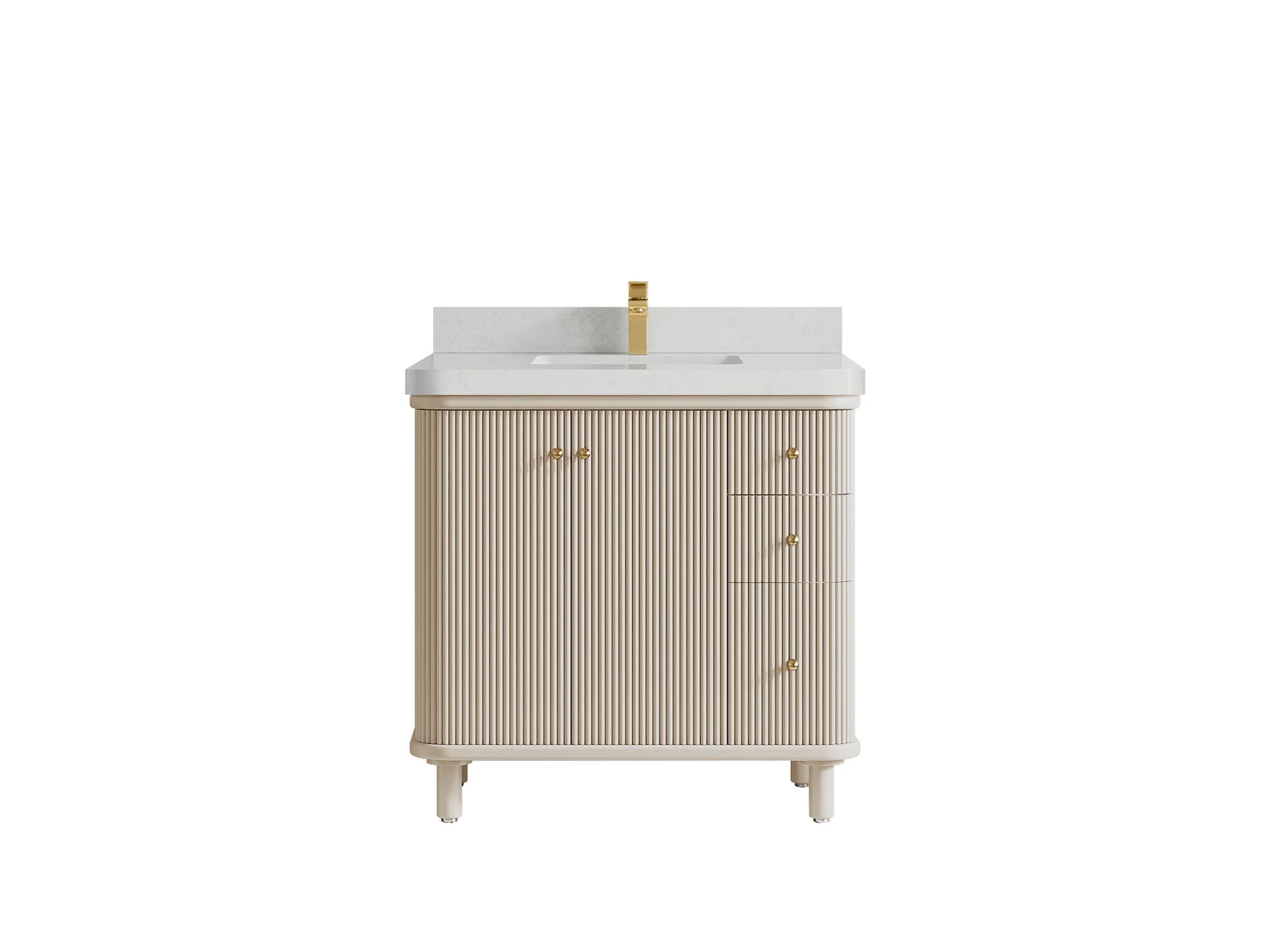Miami Collection Bath Vanity - 36" W x 22" D with Center Sink - Image 14