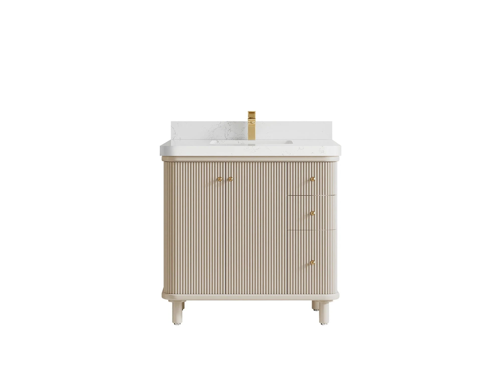 Miami Collection Bath Vanity - 36" W x 22" D with Center Sink - Image 16