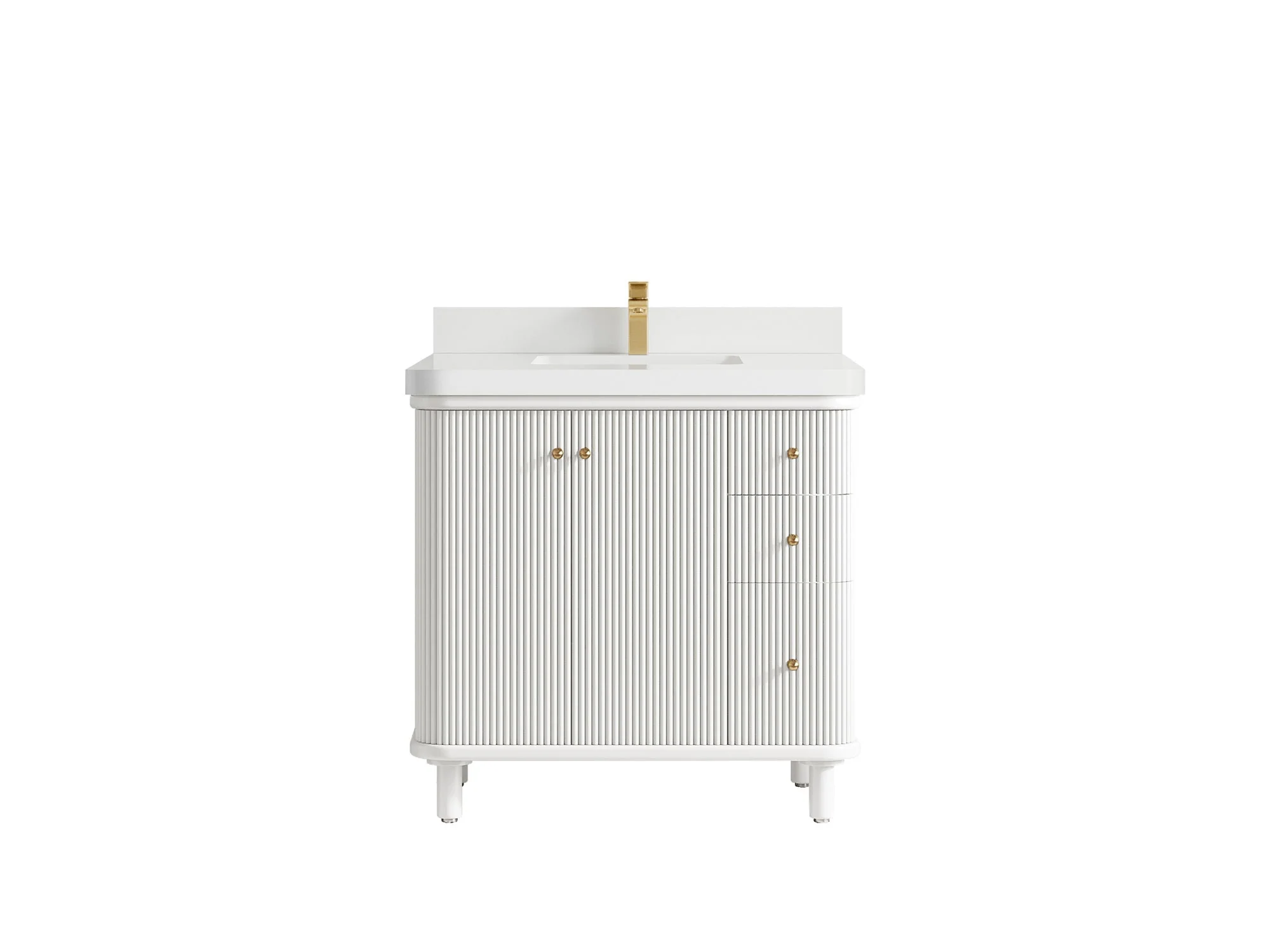 Miami Collection Bath Vanity - 36" W x 22" D with Center Sink - Image 18