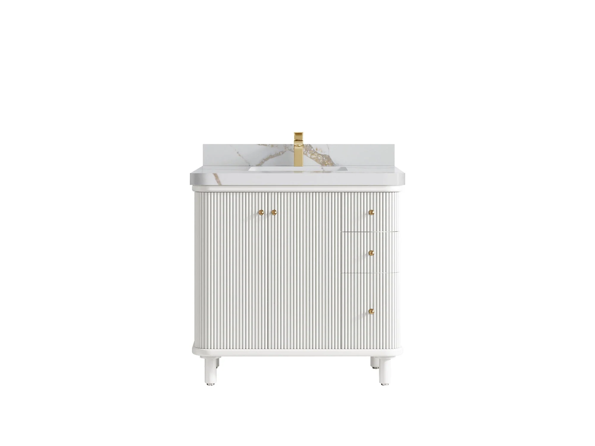Miami Collection Bath Vanity - 36" W x 22" D with Center Sink - Image 20