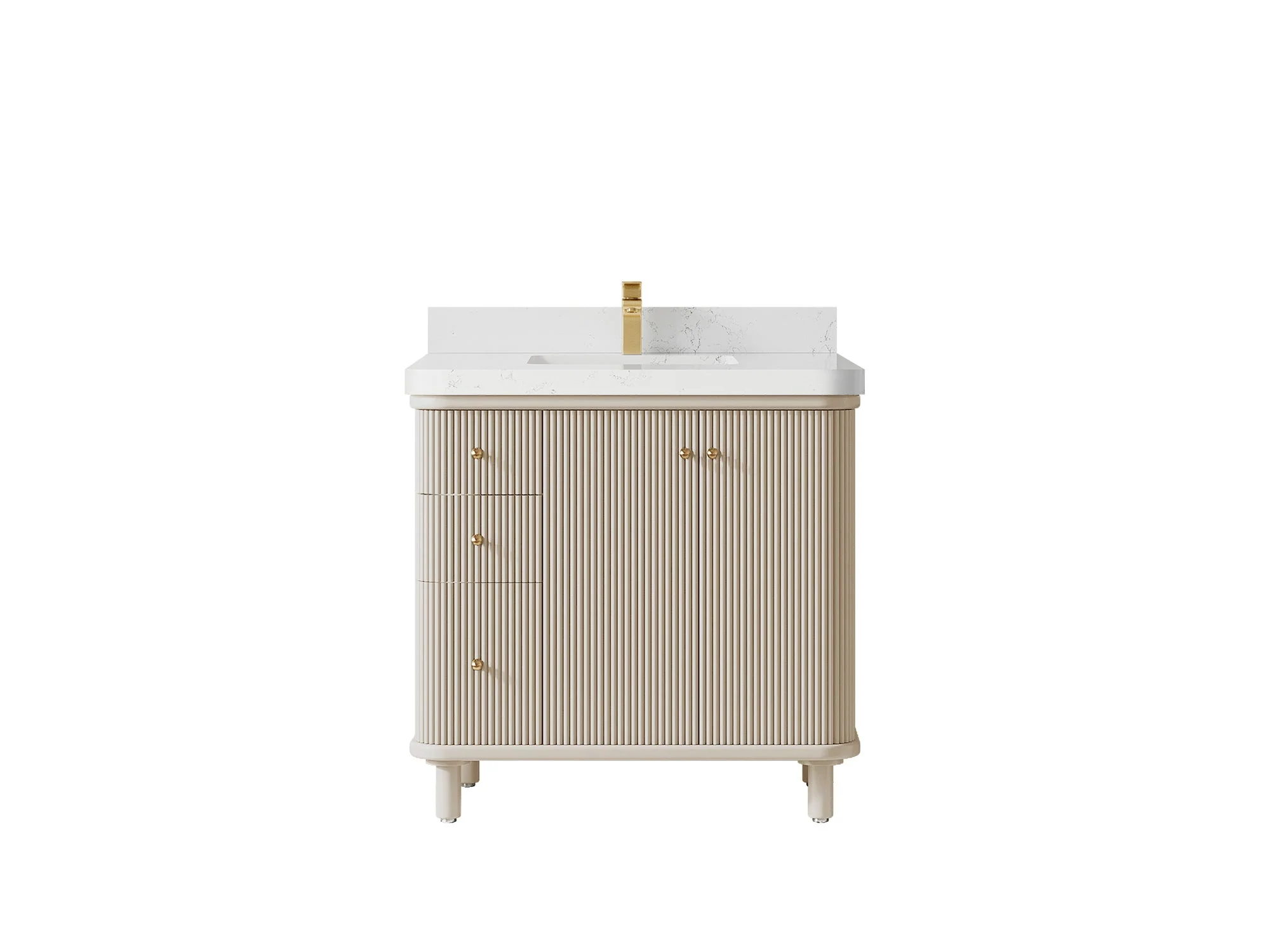 Miami 36 in. W x 22 in. D Center Sink Bathroom Vanity - Image 16