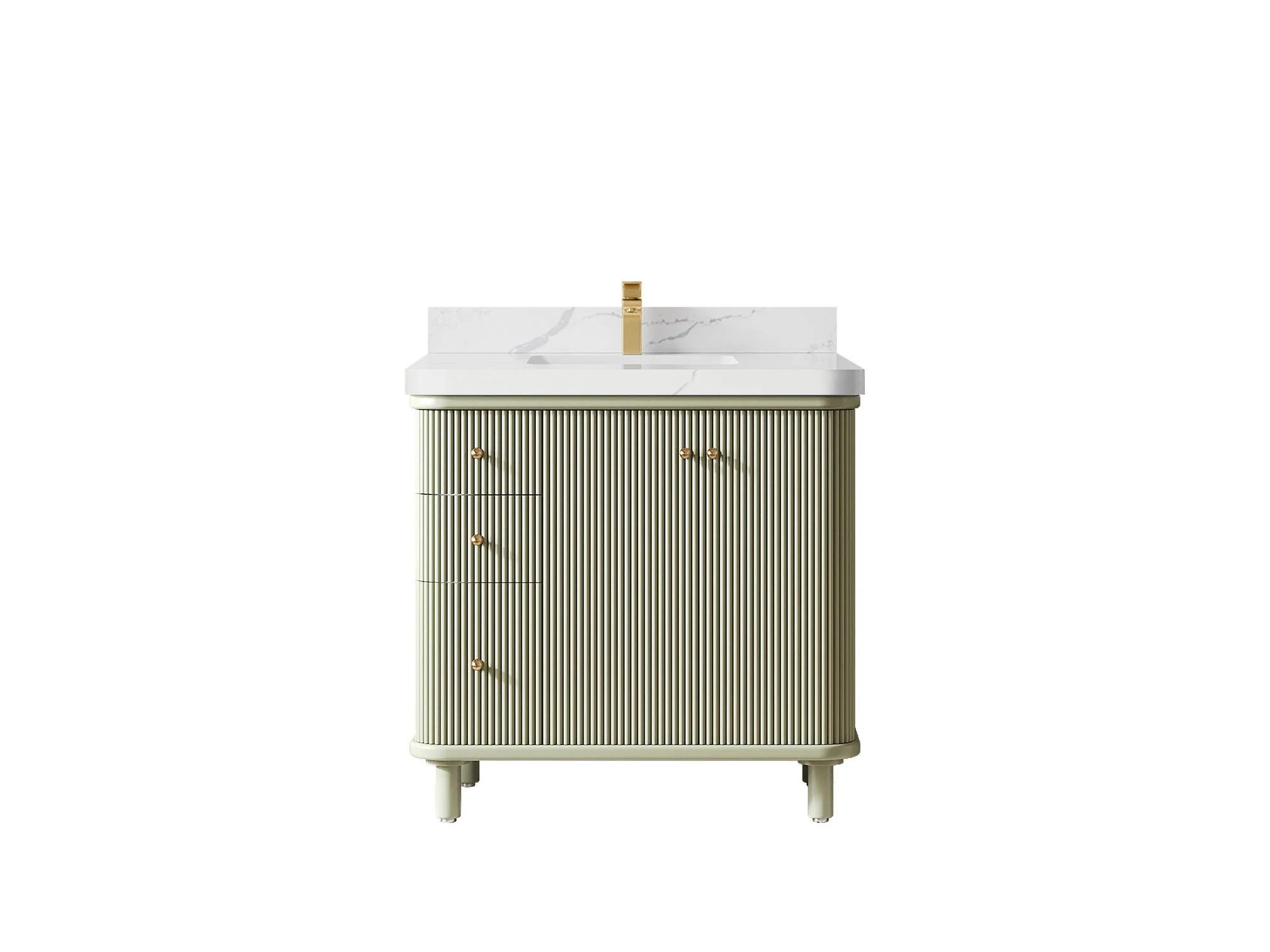 Miami 36 in. W x 22 in. D Center Sink Bathroom Vanity - Image 8