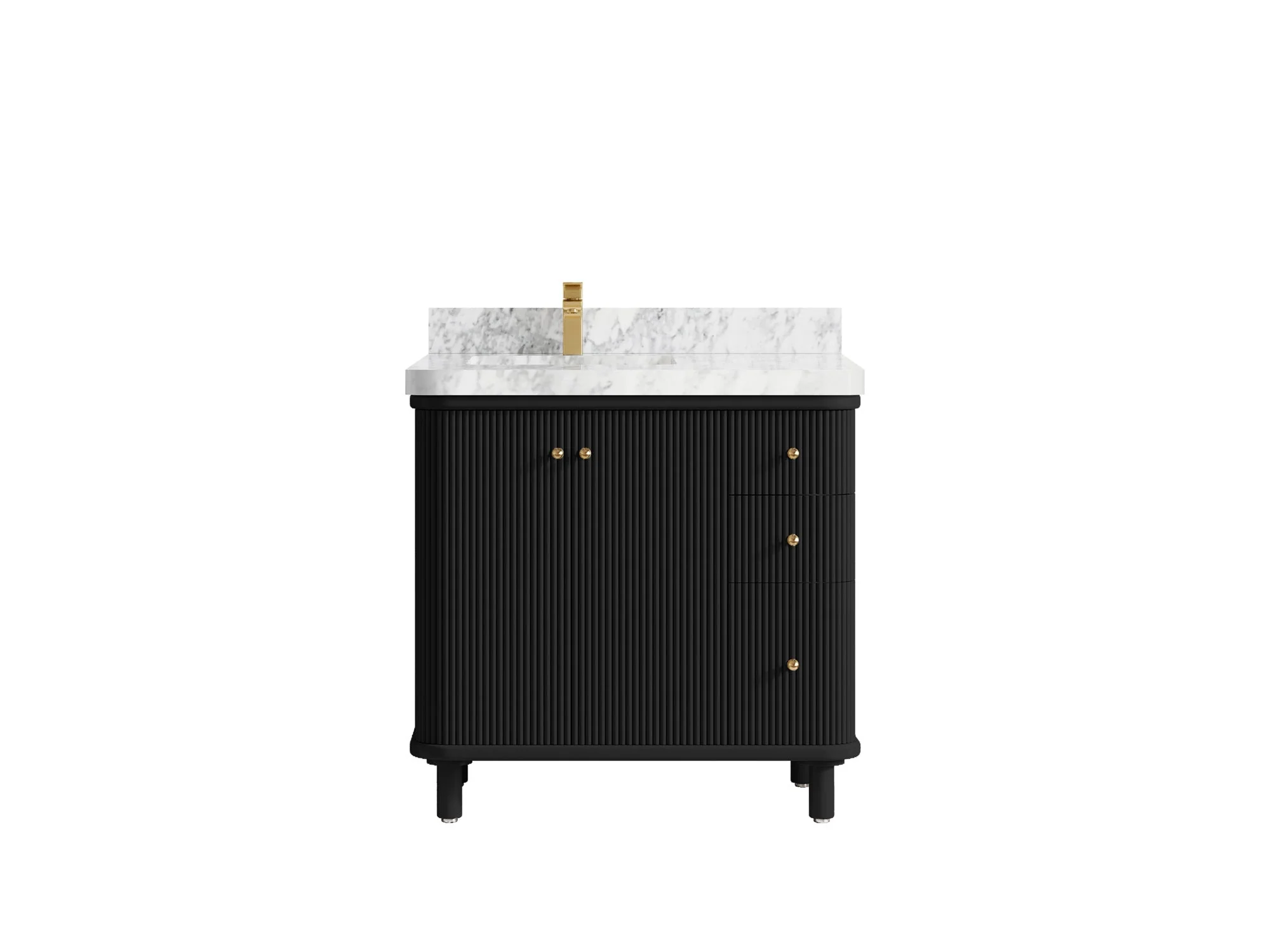 Miami 36 in. W x 22 in. D Left Offset Sink Bathroom Vanity - Image 13